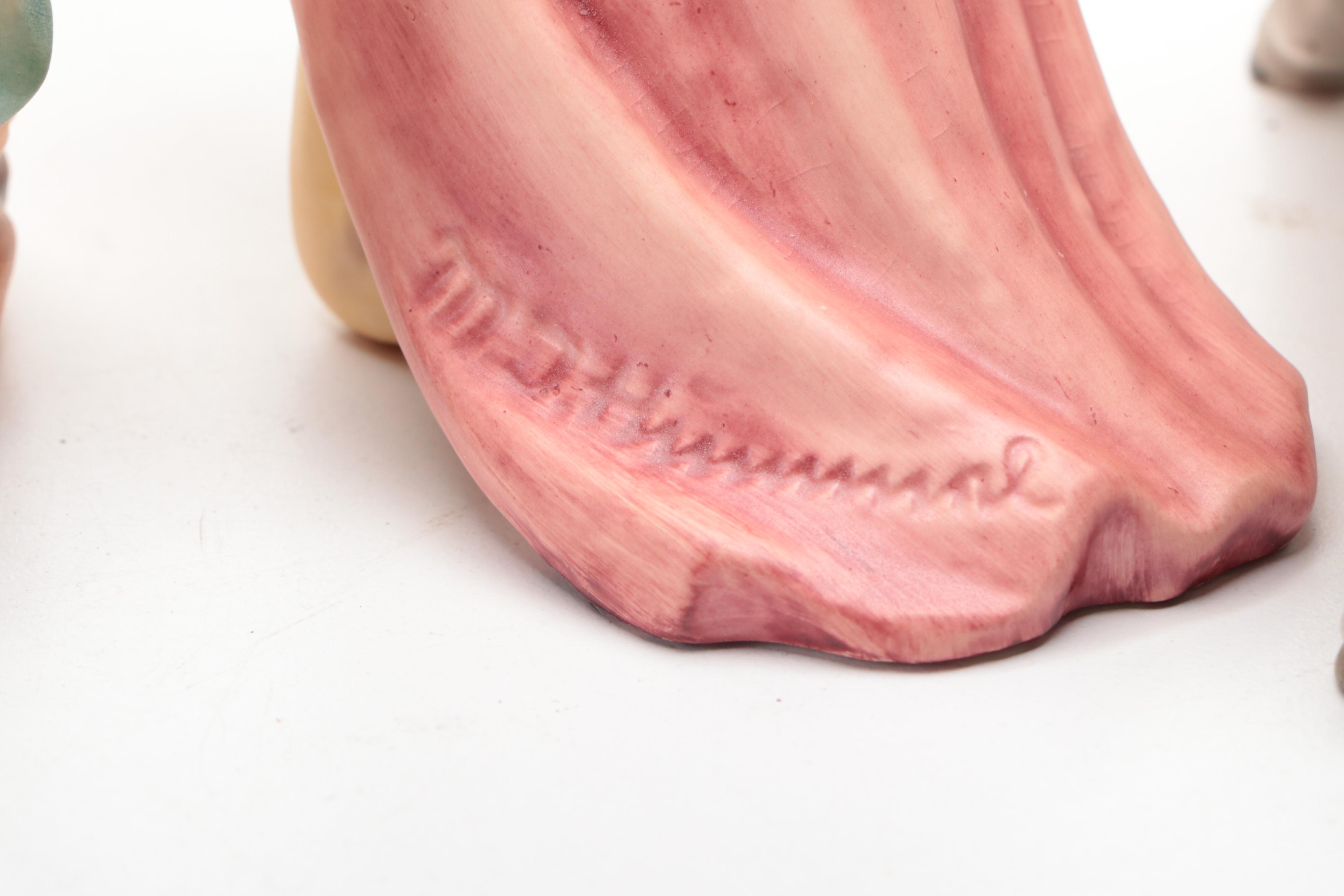 West German Goebel Christmas Nativity Scene Figurines, Mid 20th Century