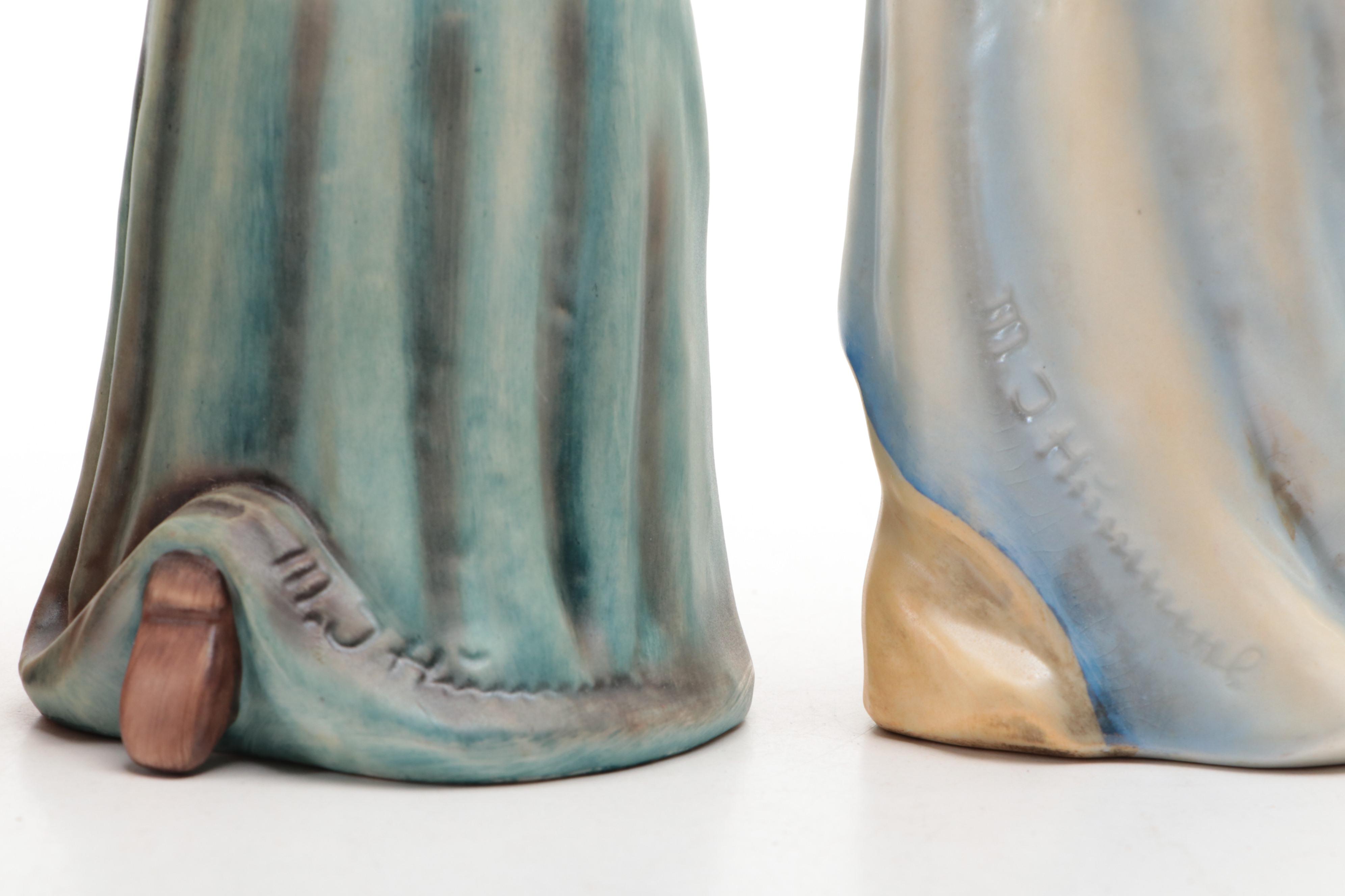 West German Goebel Christmas Nativity Scene Figurines, Mid 20th Century