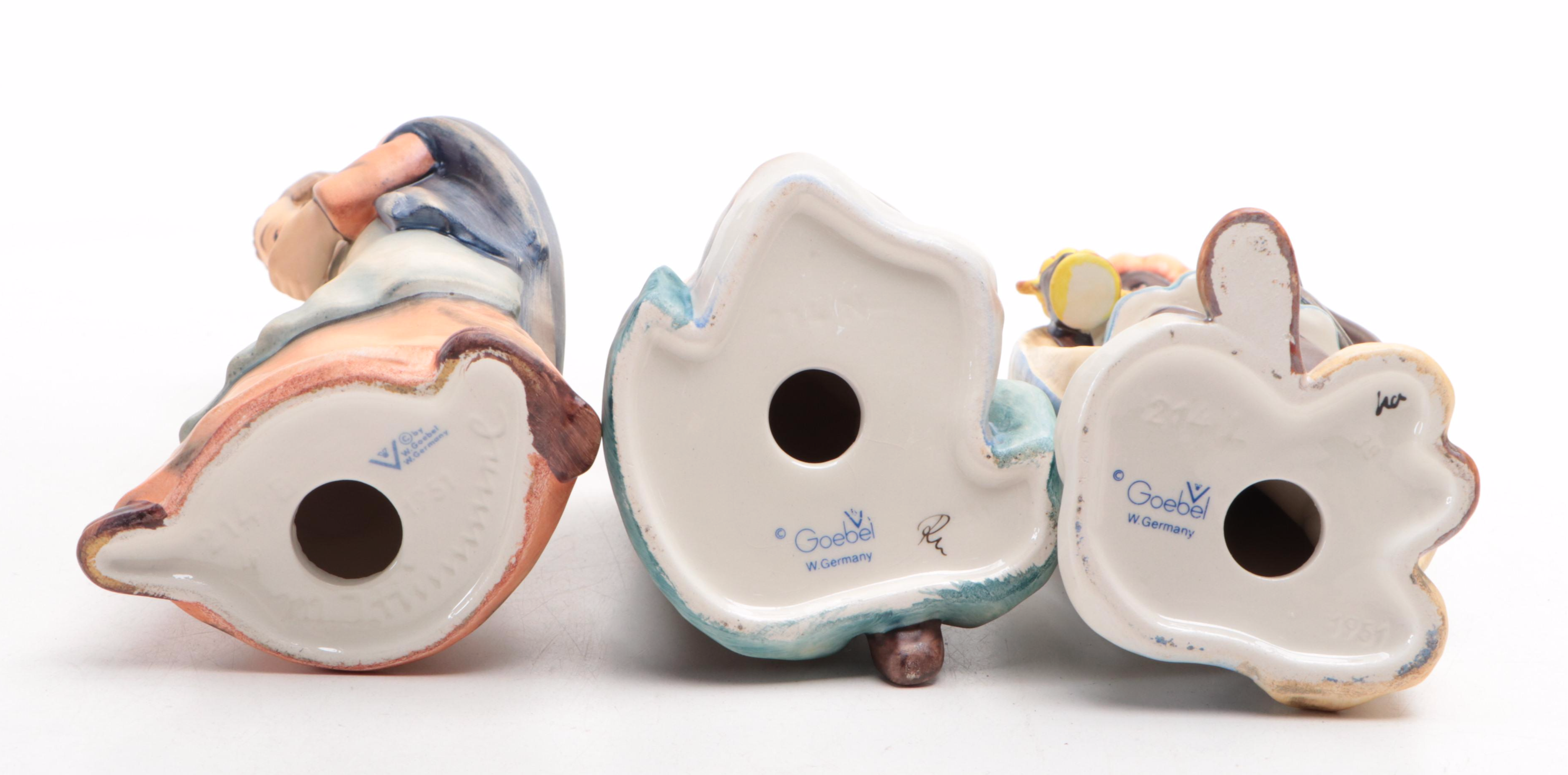 West German Goebel Christmas Nativity Scene Figurines, Mid 20th Century