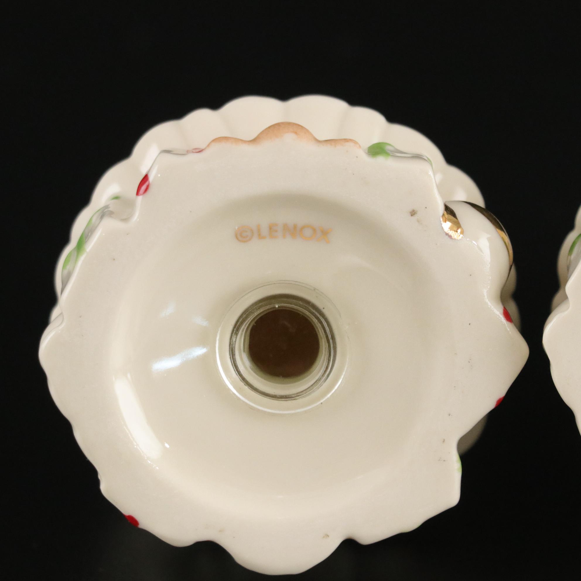 Spode "Christmas Tree" Ceramic Dinnerware and Stemware With Lenox S & P Shakers