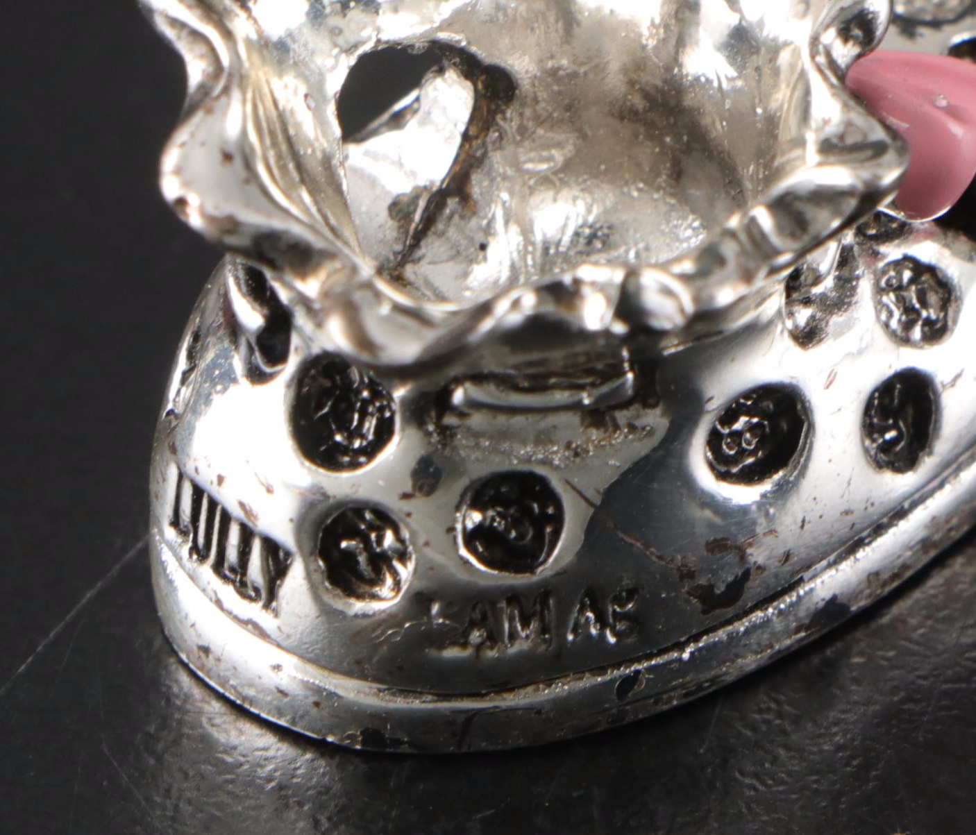 Italian Lully Argenti Silver Plate Baby Shoes Figurine