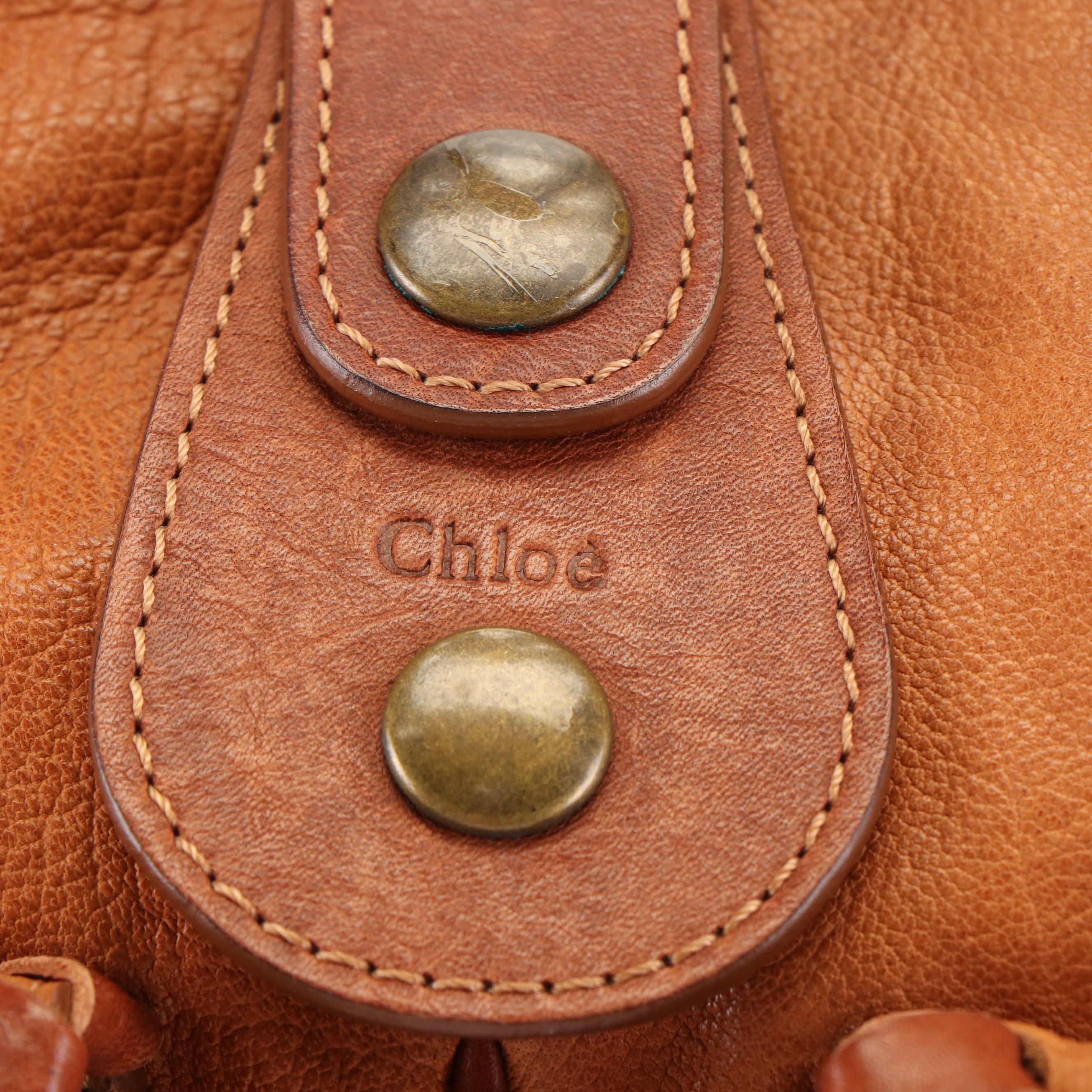 Chloé Brown Leather Large Silverado Tote Bag