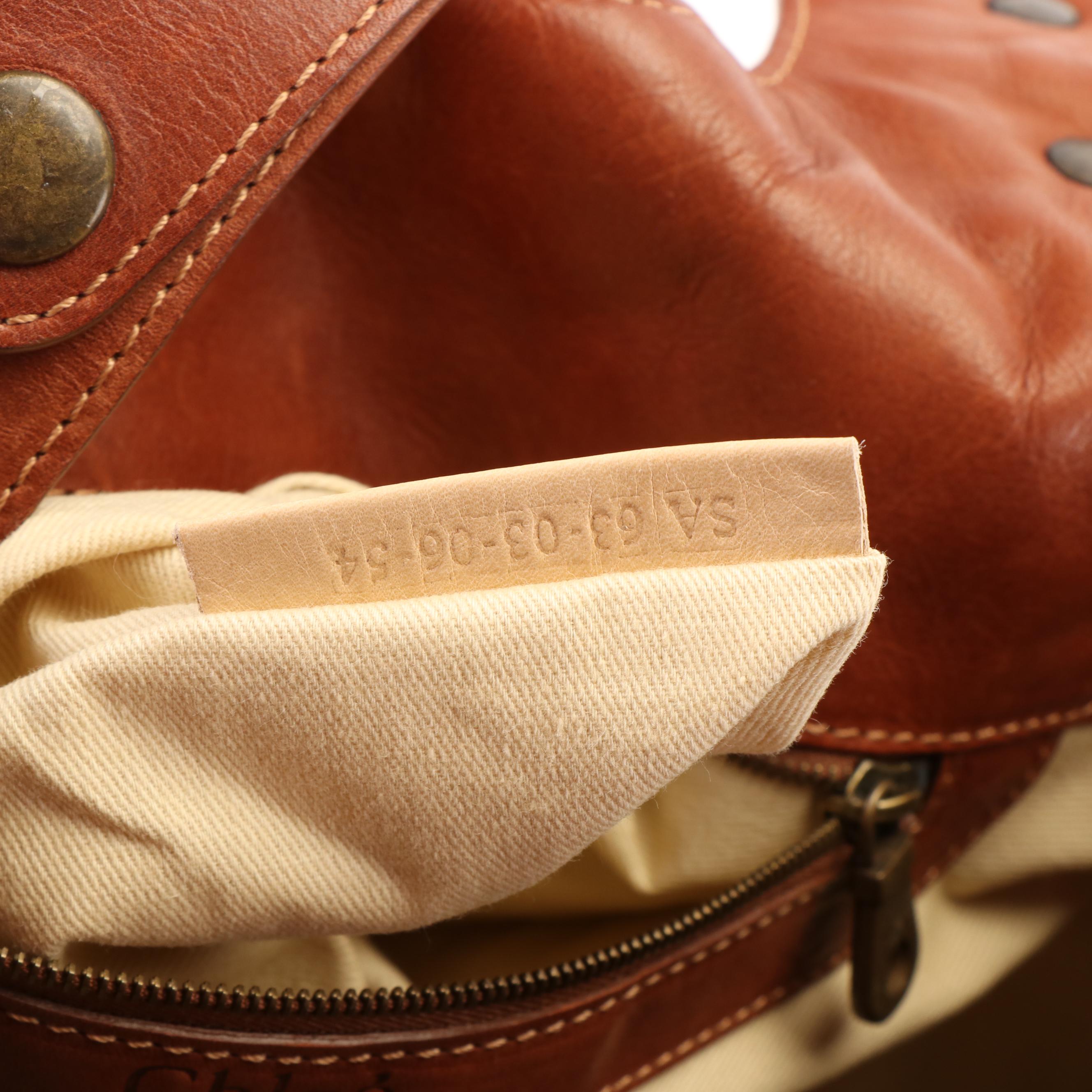 Chloé Brown Leather Large Silverado Tote Bag