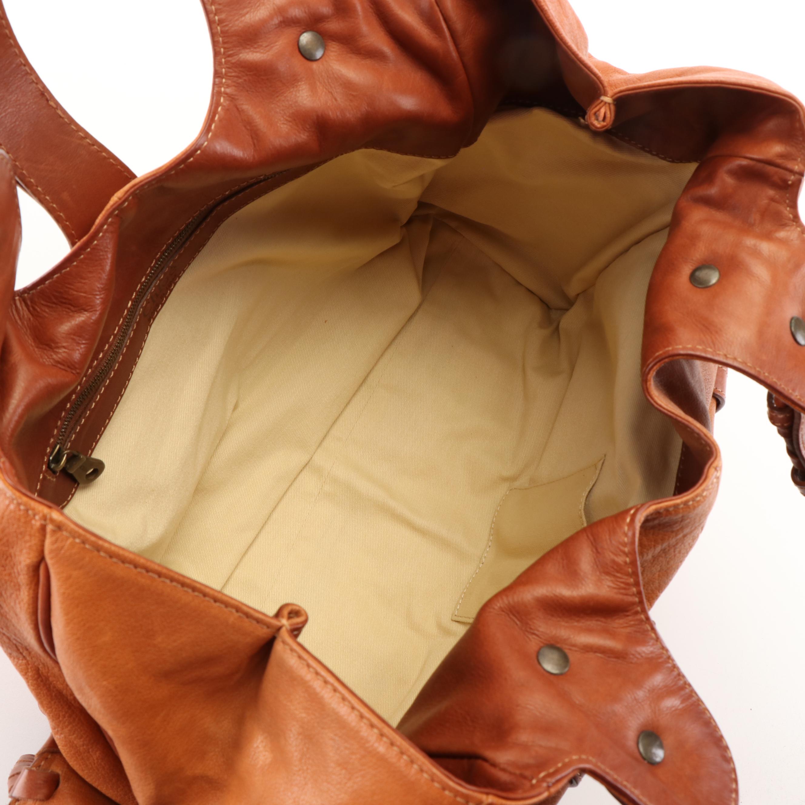 Chloé Brown Leather Large Silverado Tote Bag