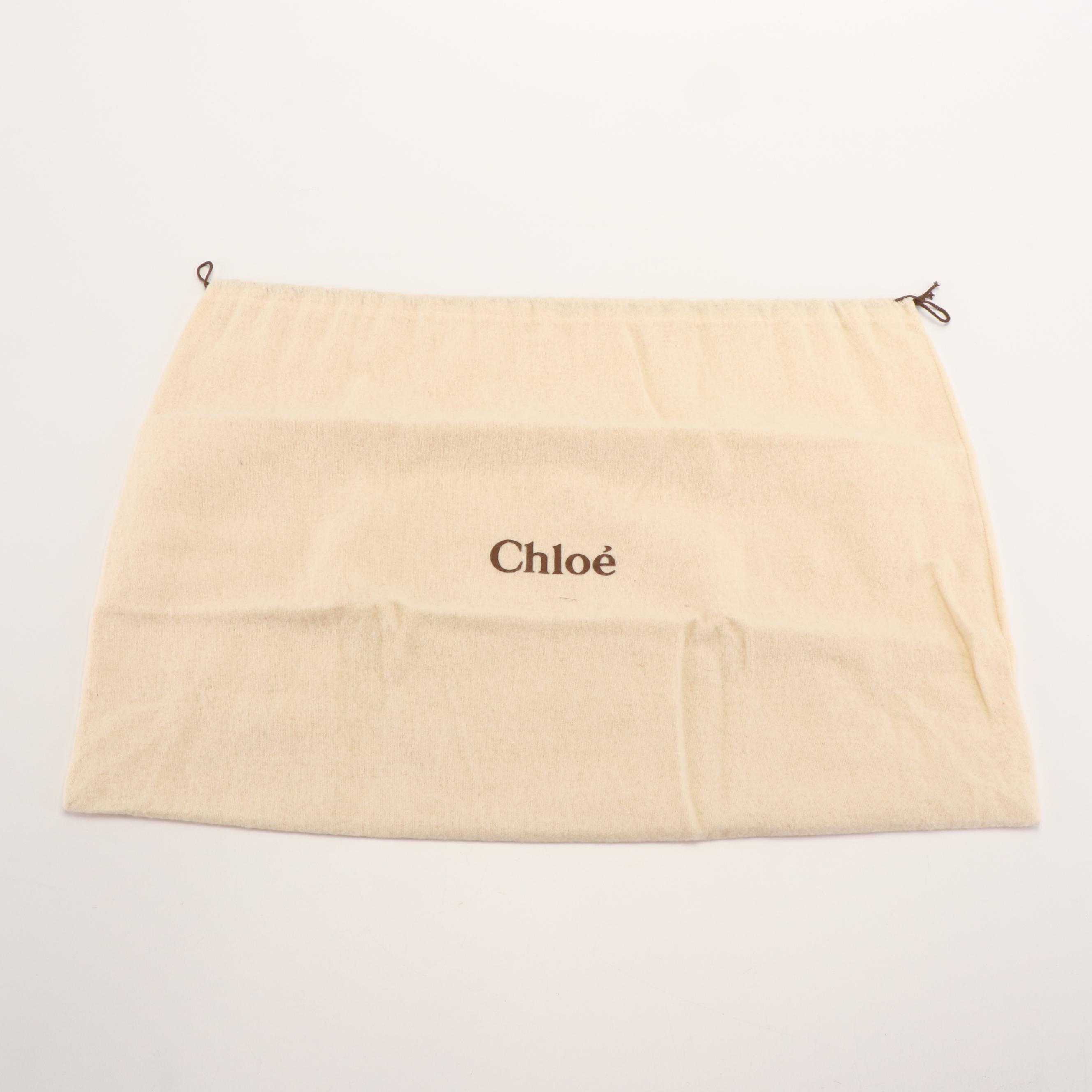 Chloé Brown Leather Large Silverado Tote Bag