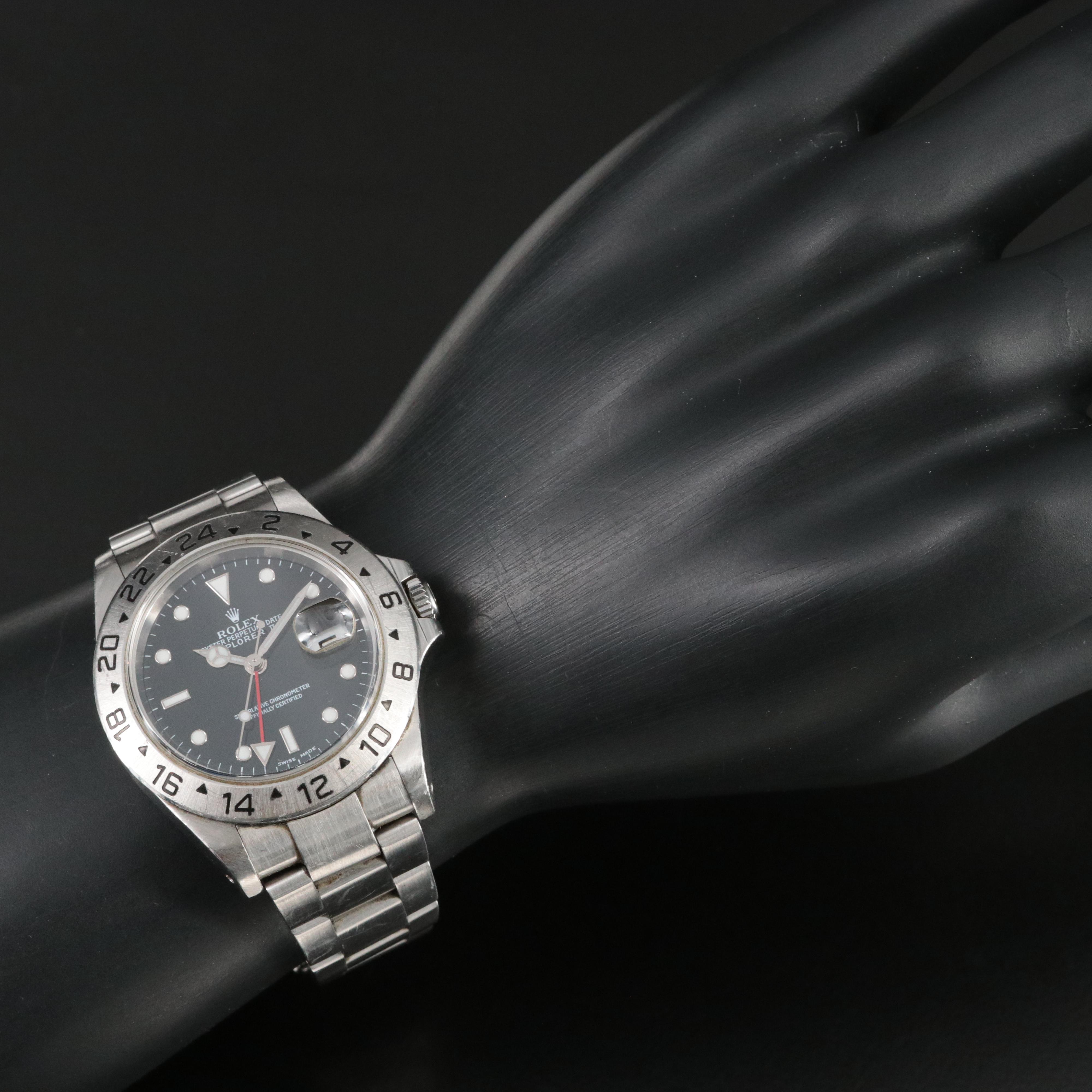 2001 Rolex Explorer II GMT, Stainless Steel Automatic Watch