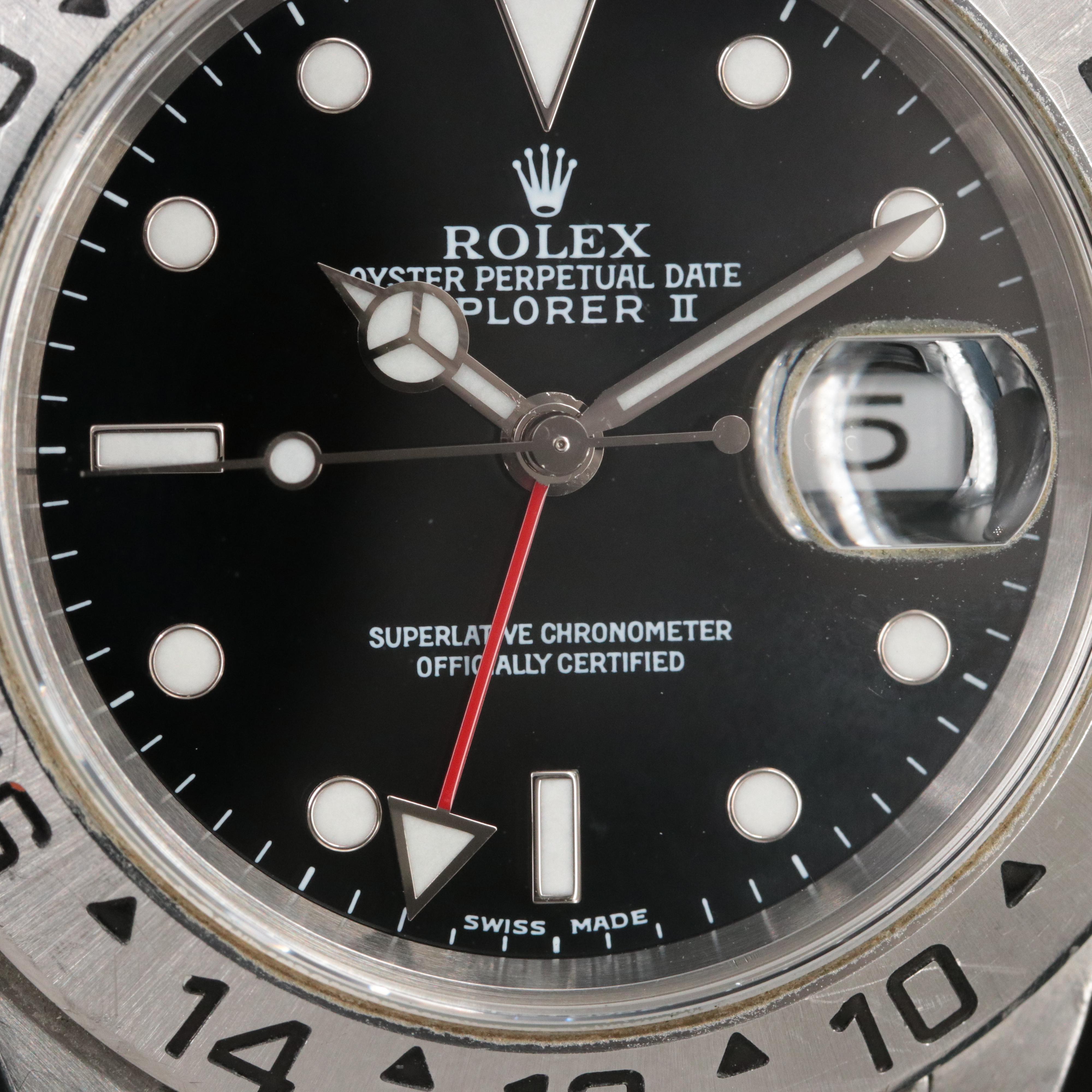 2001 Rolex Explorer II GMT, Stainless Steel Automatic Watch