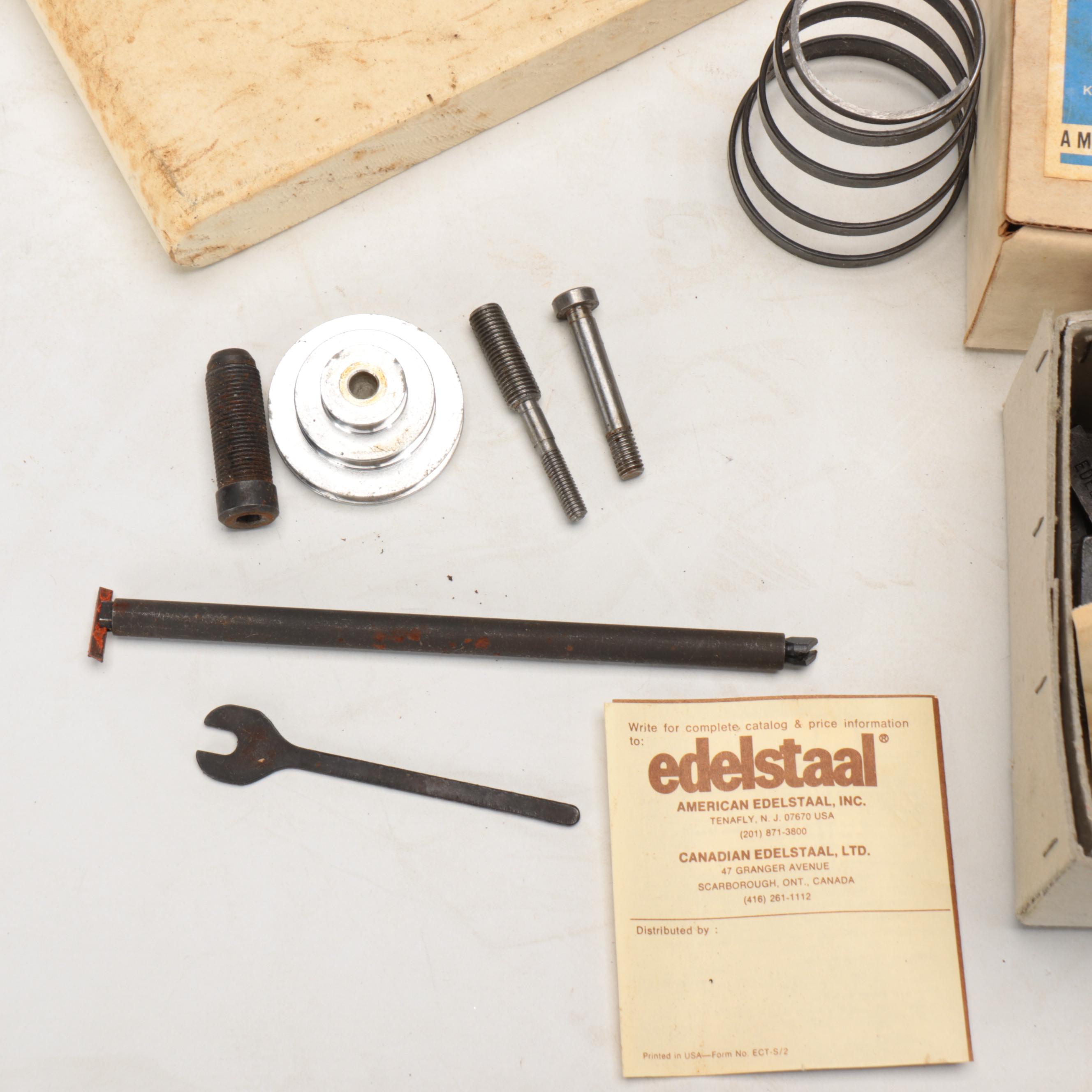 Edelstaal Unimat Benchtop Lathe with Manual and Accessories, Mid to Late 20th C