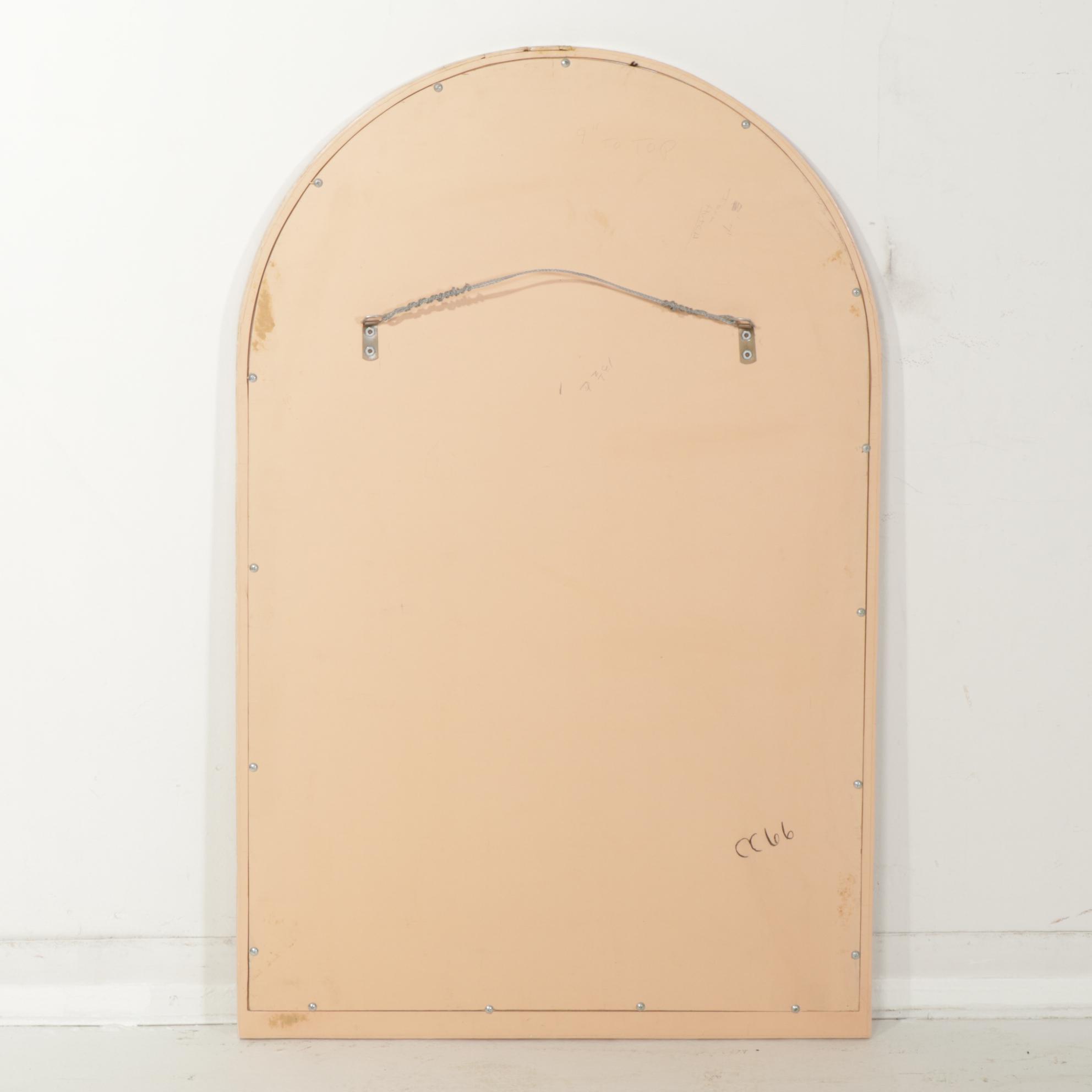 Art Deco Revival Brass-Inlaid and Tessellated Pink Marble Vanity Table and Chest