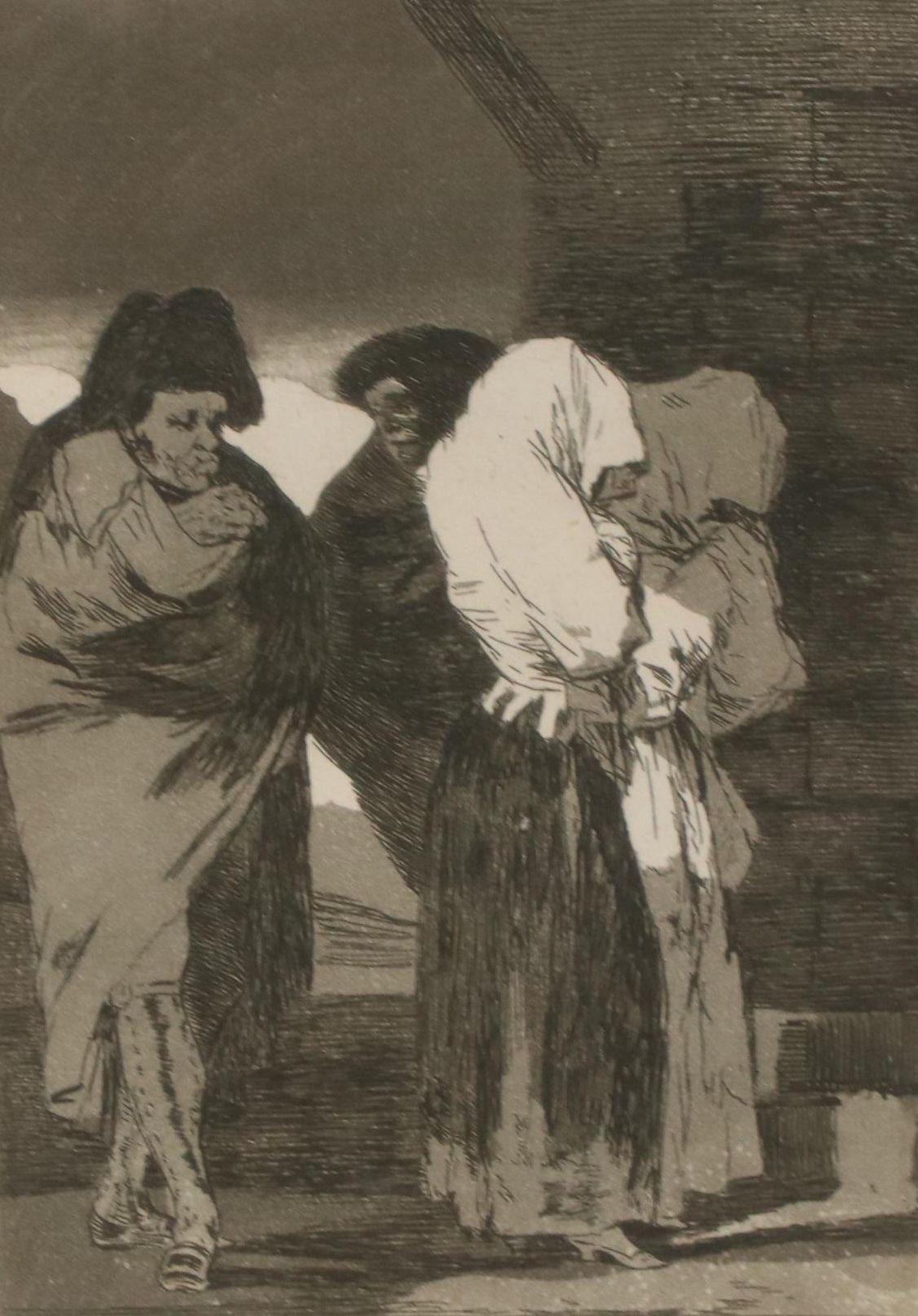 Etching With Aquatint After Francisco Goya "Pobrecitas!"