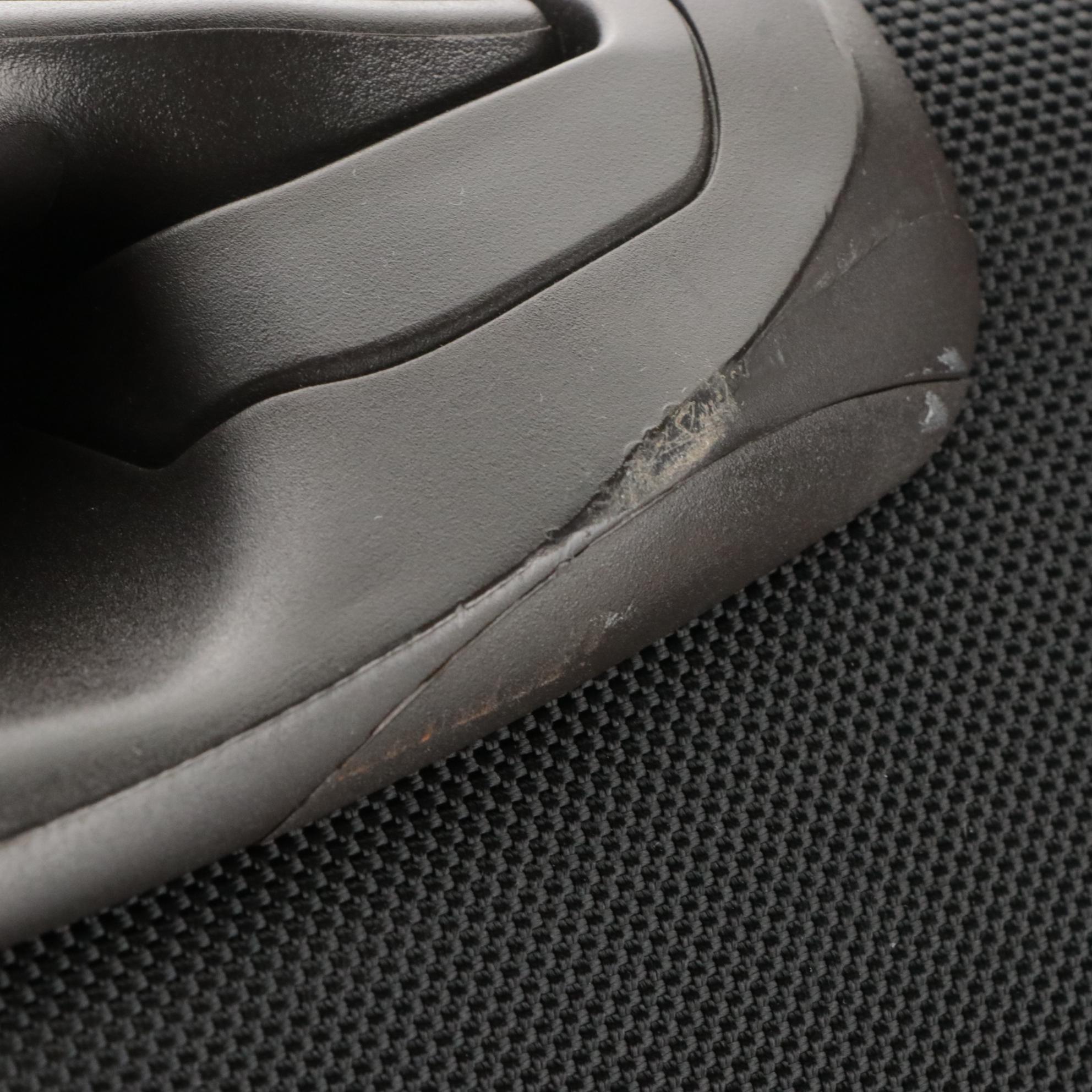 Bric's Black Ballistic Nylon Rolling Duffel Bag with Dark Brown Leather Trim