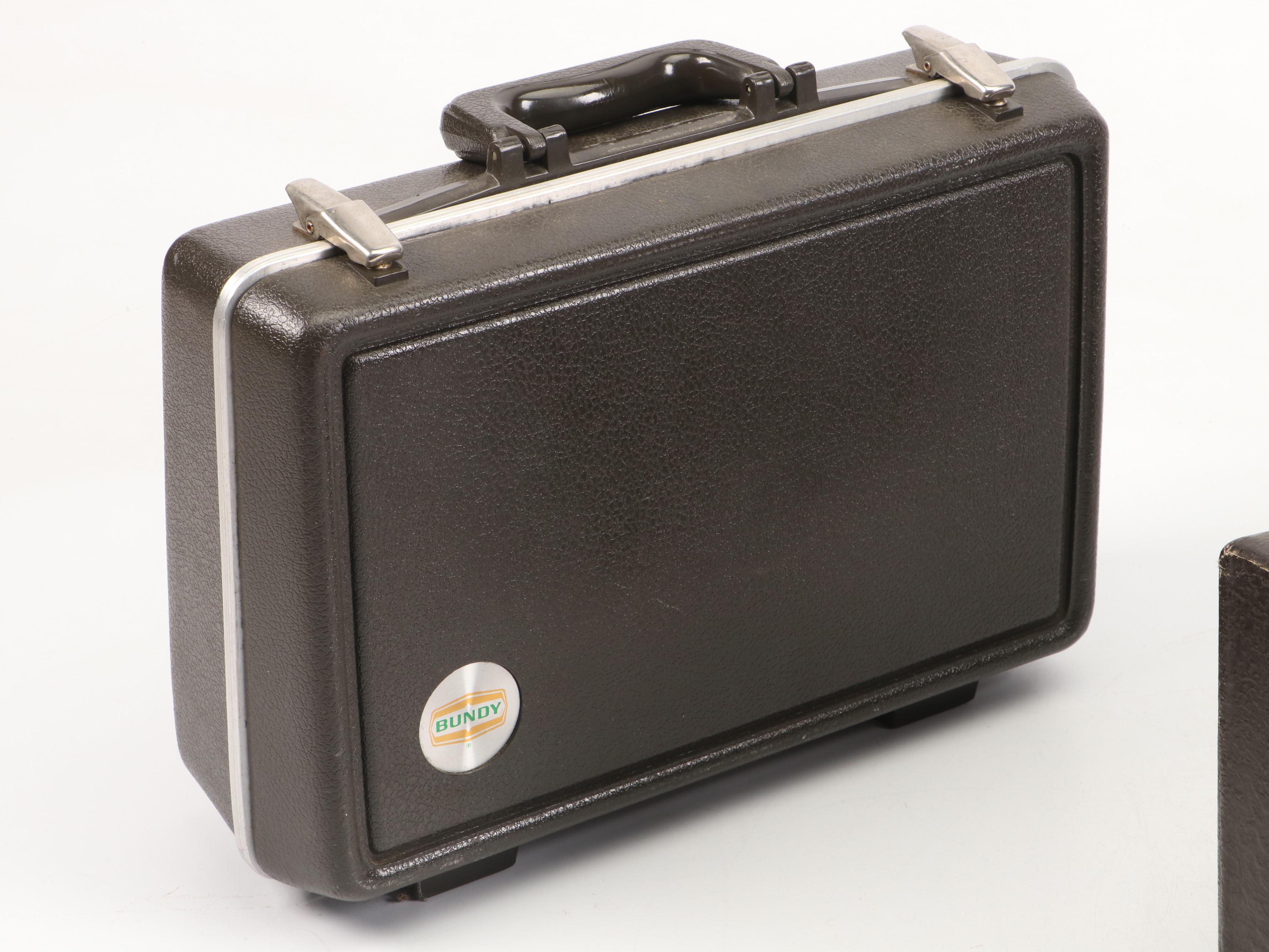 Bundy Selmer Resonite and Henri Leduc Clarinets with Travel Cases