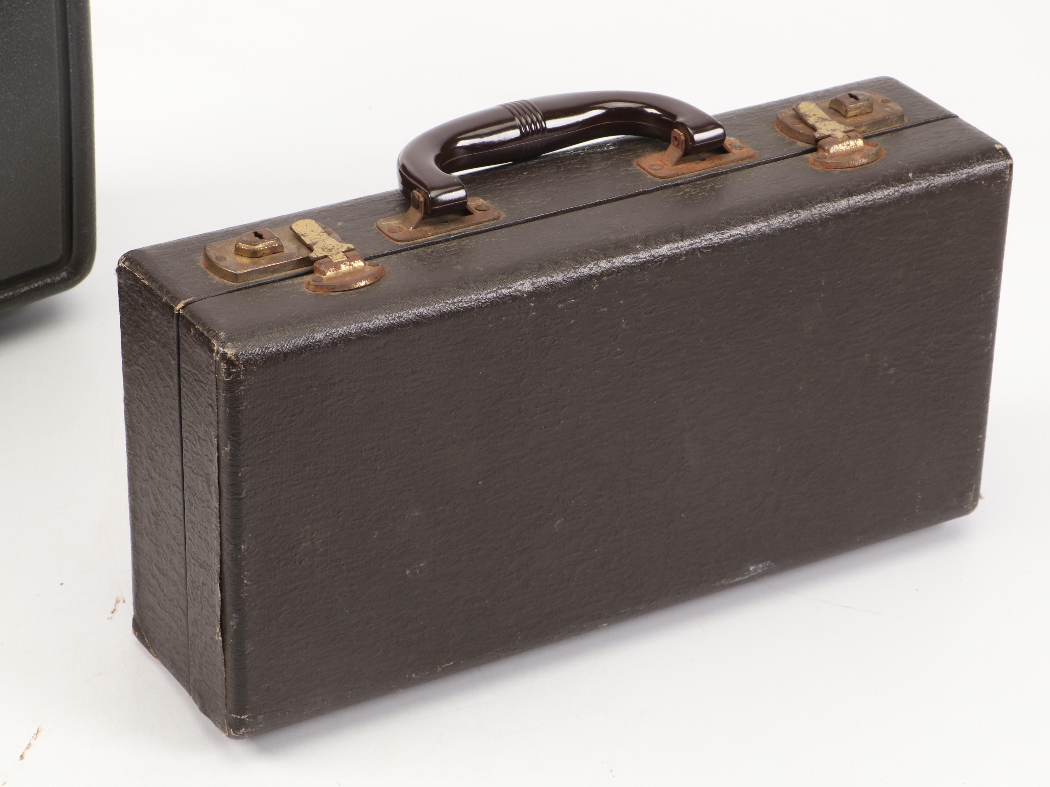 Bundy Selmer Resonite and Henri Leduc Clarinets with Travel Cases