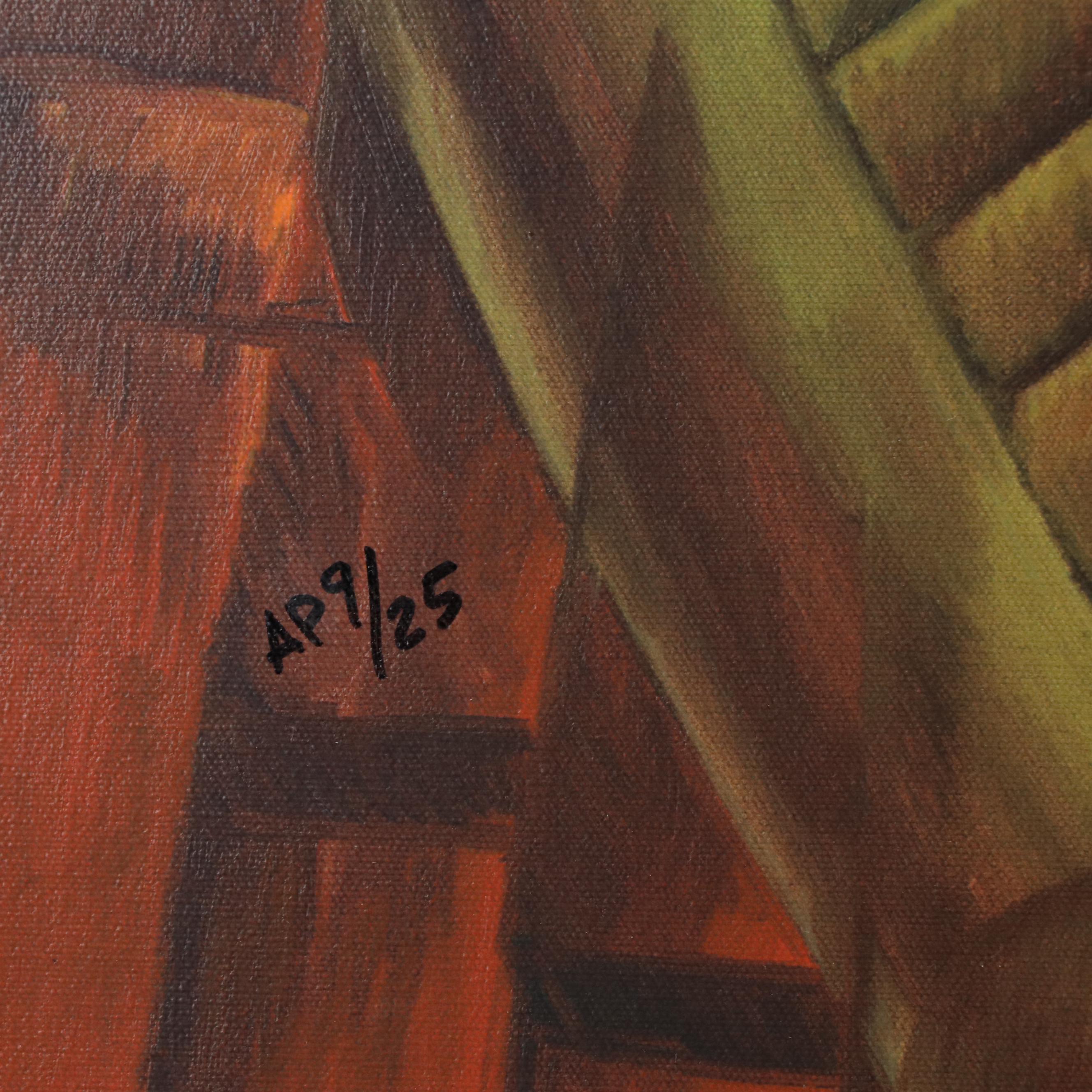 Yuri Gevorgian Yuroz Serigraph "Before Sunset"