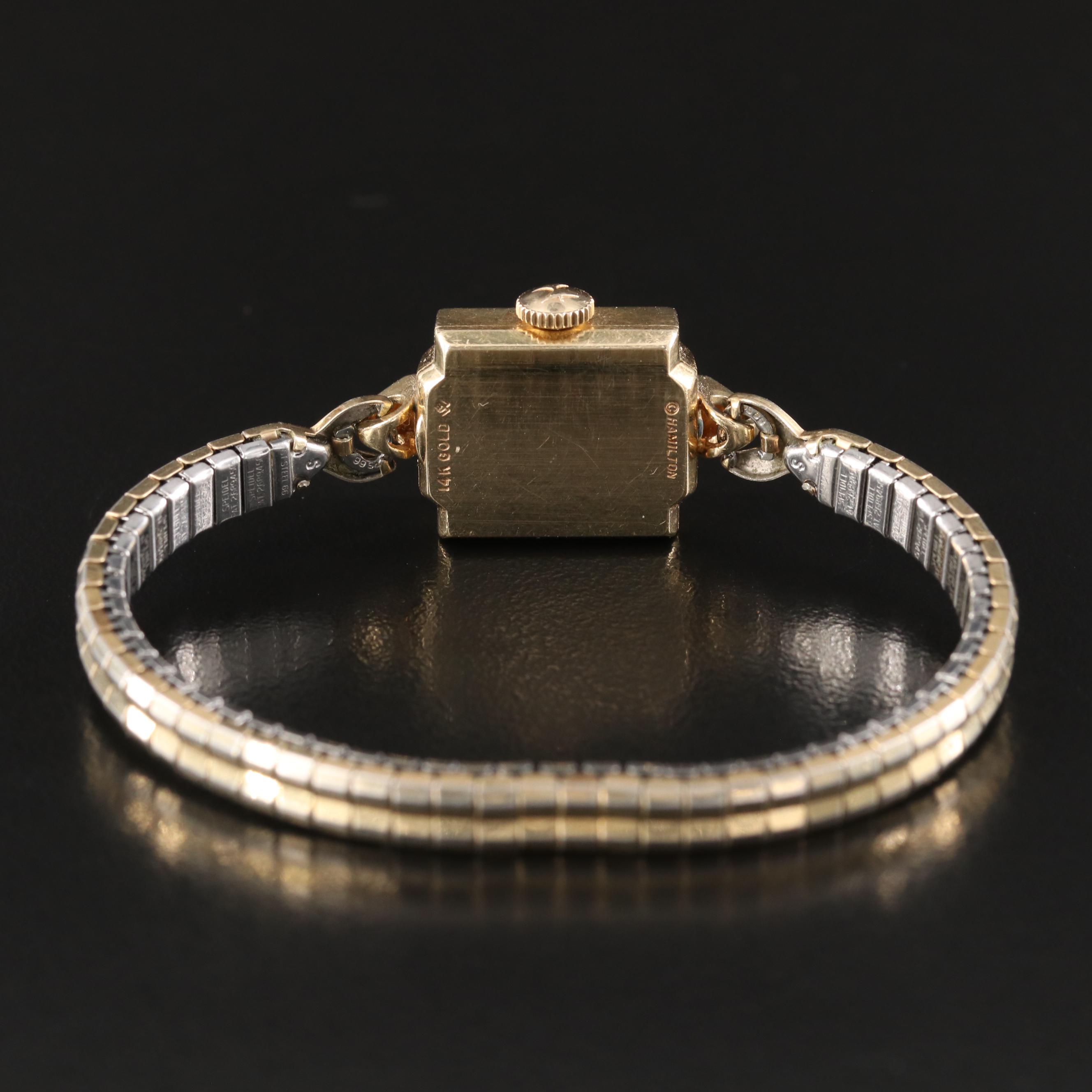 14K Hamilton Stem Wind Watch