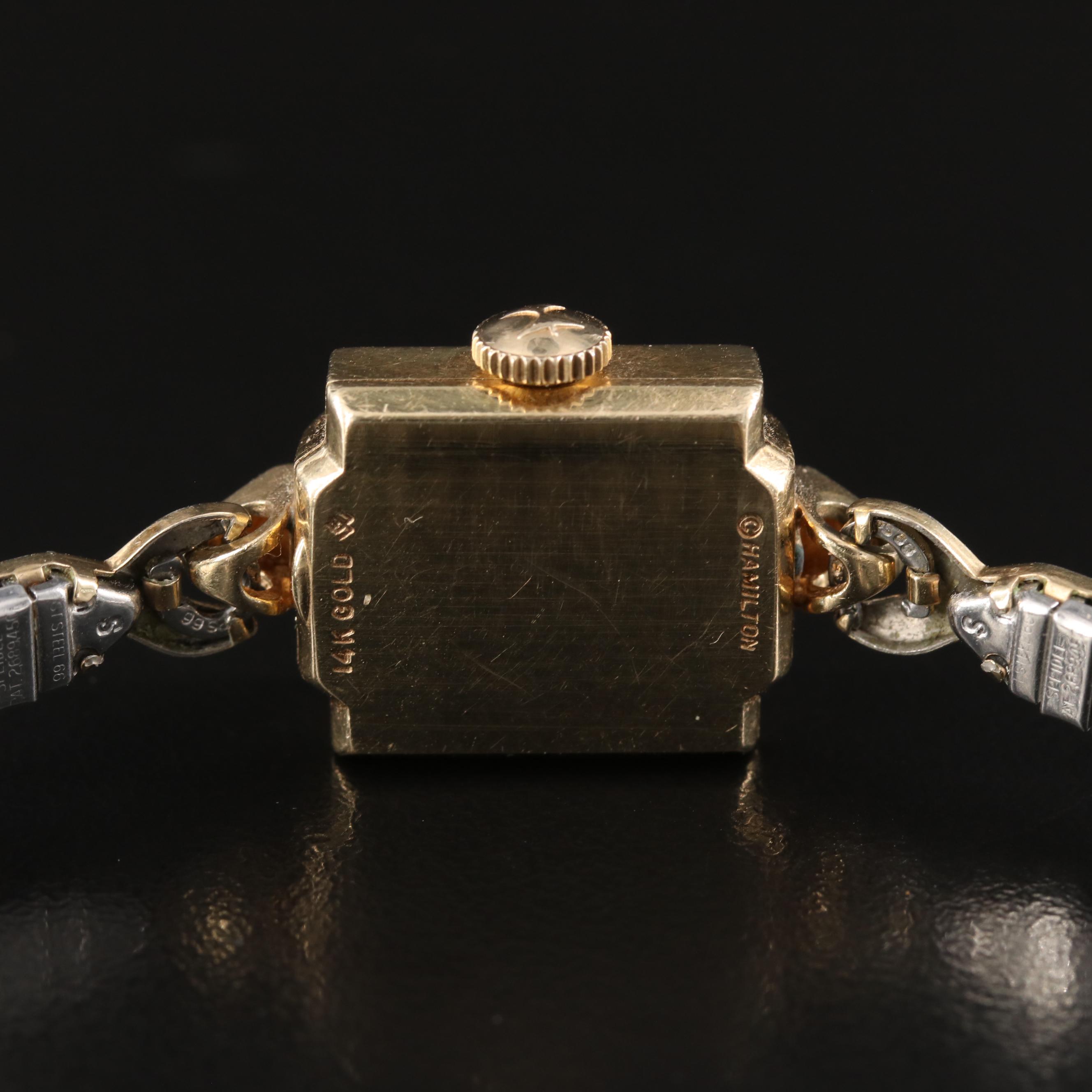 14K Hamilton Stem Wind Watch