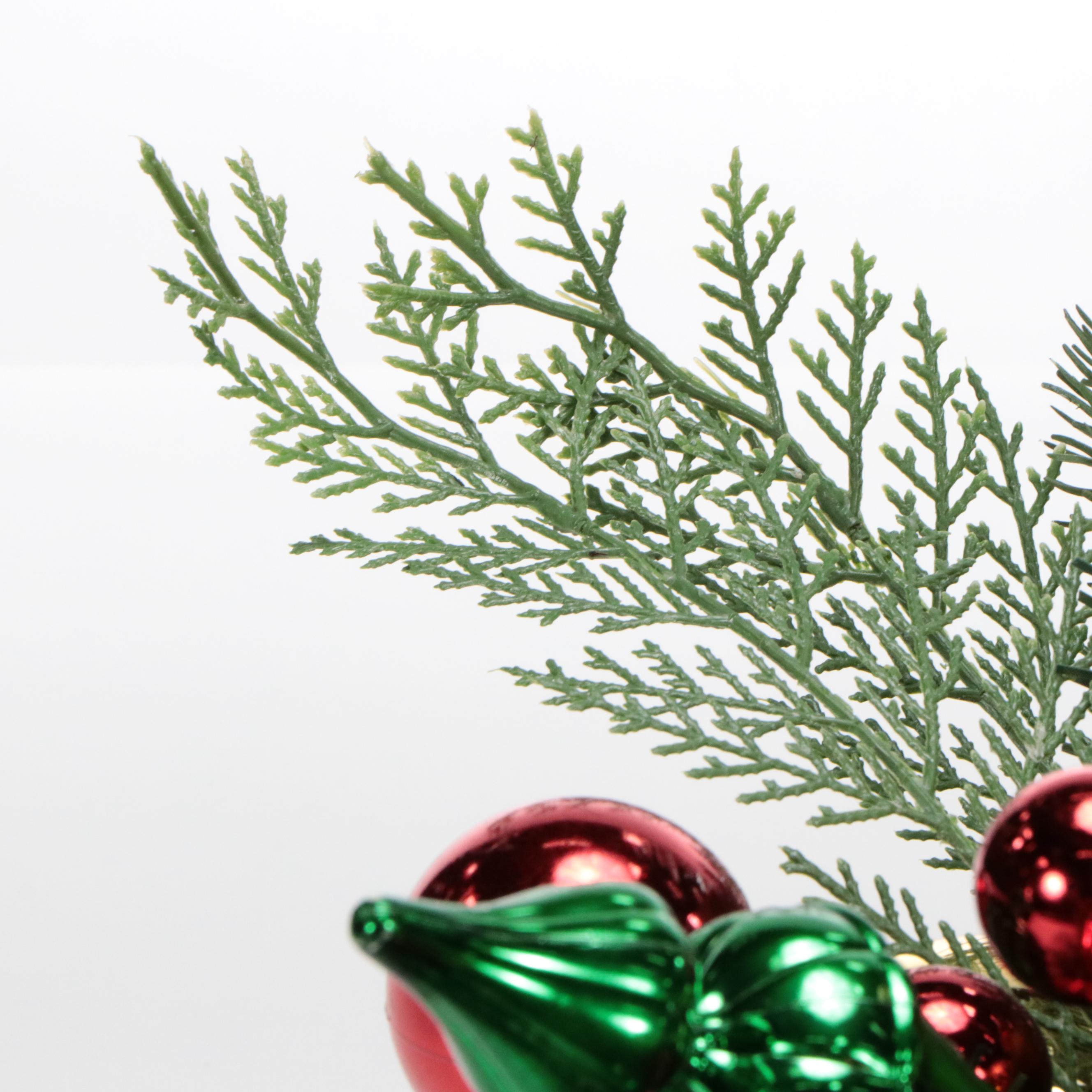 Grandinroad Cordless Holly Jolly Swag Artificial Garland