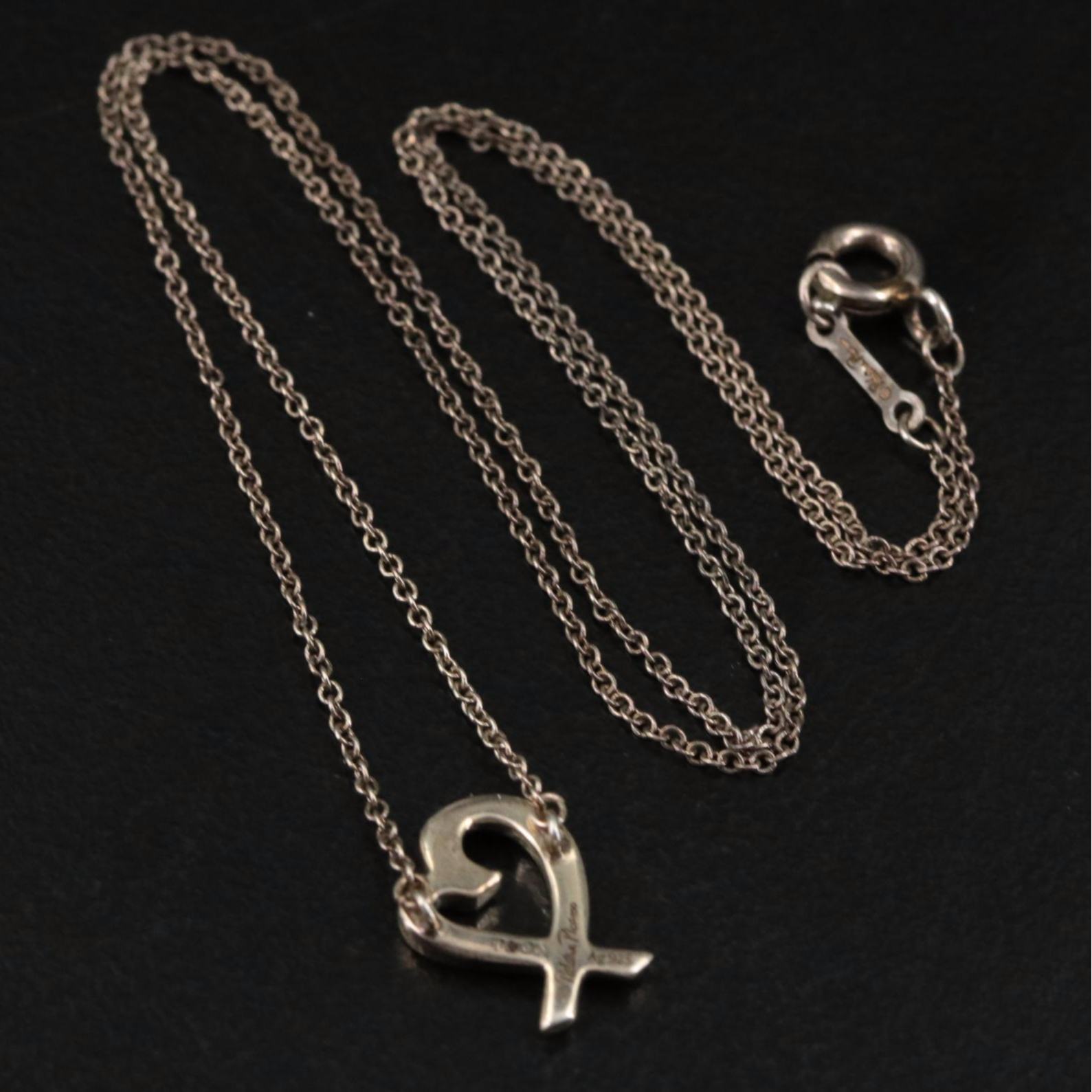 Paloma Picasso for Tiffany & Co. Sterling Loving Heart Necklace