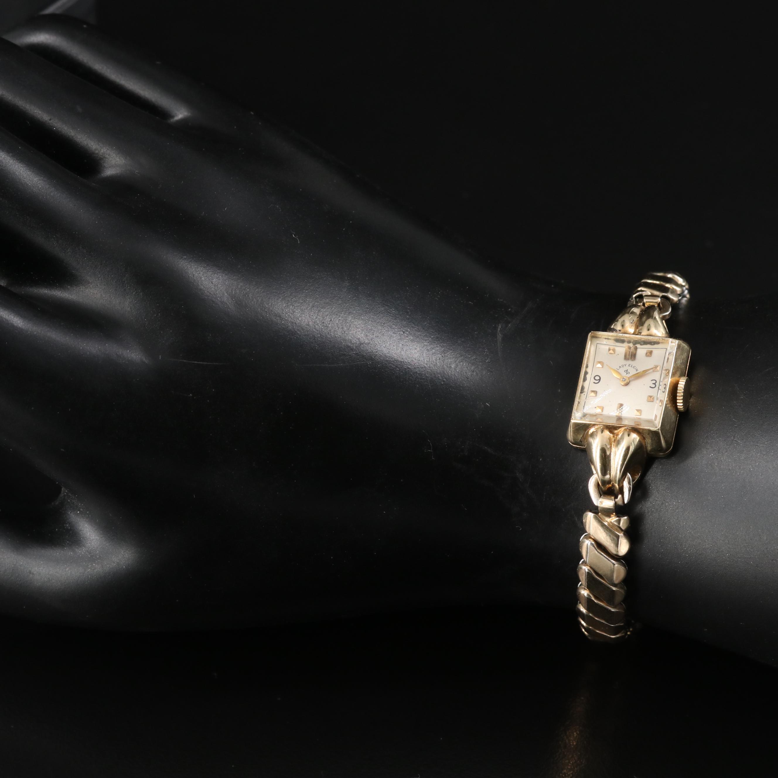 14K Lady Elgin Stem Wind Watch
