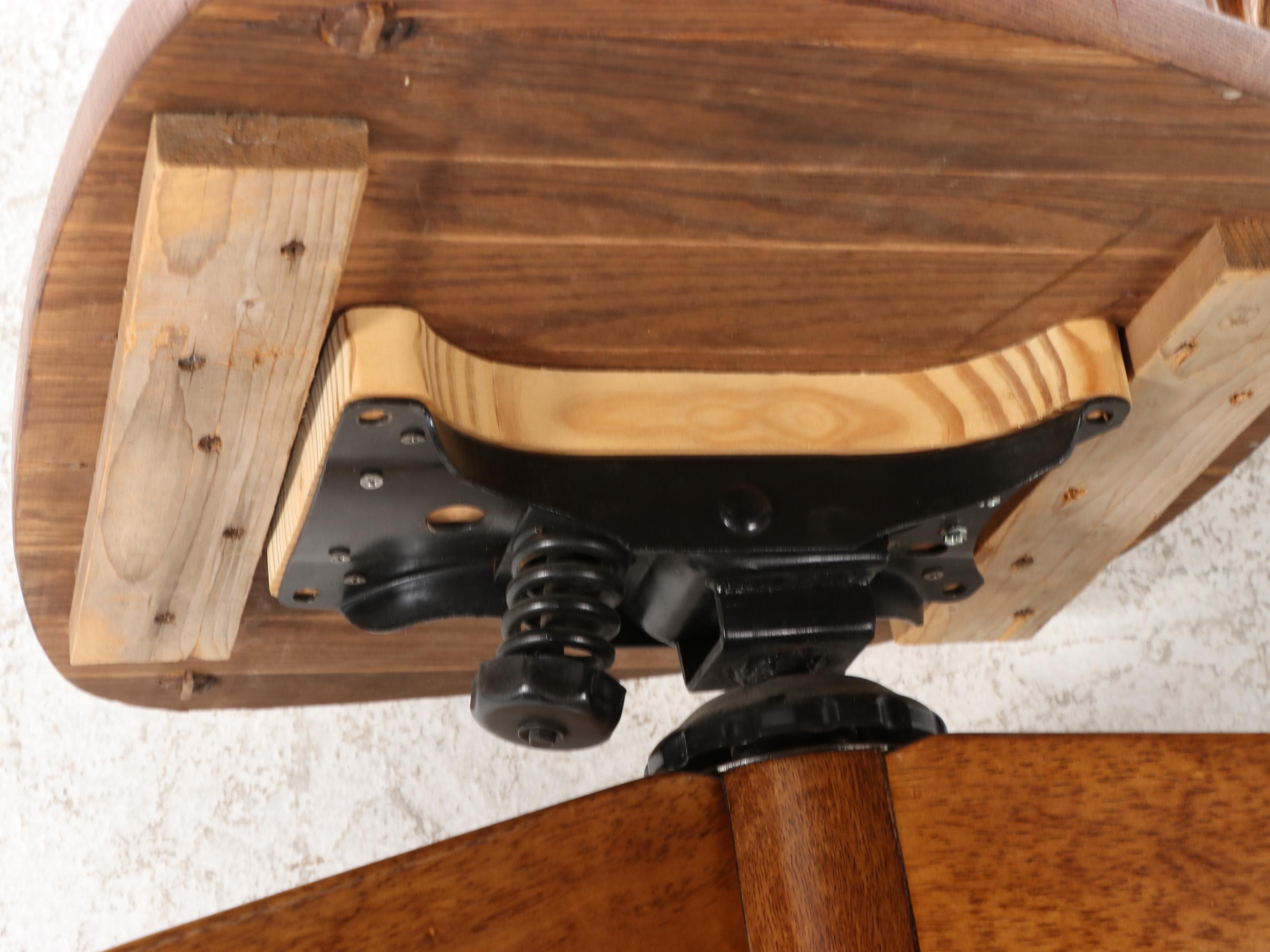 Colonial Style Oak and Caned Swivel-Tilt Windsor Desk Chair