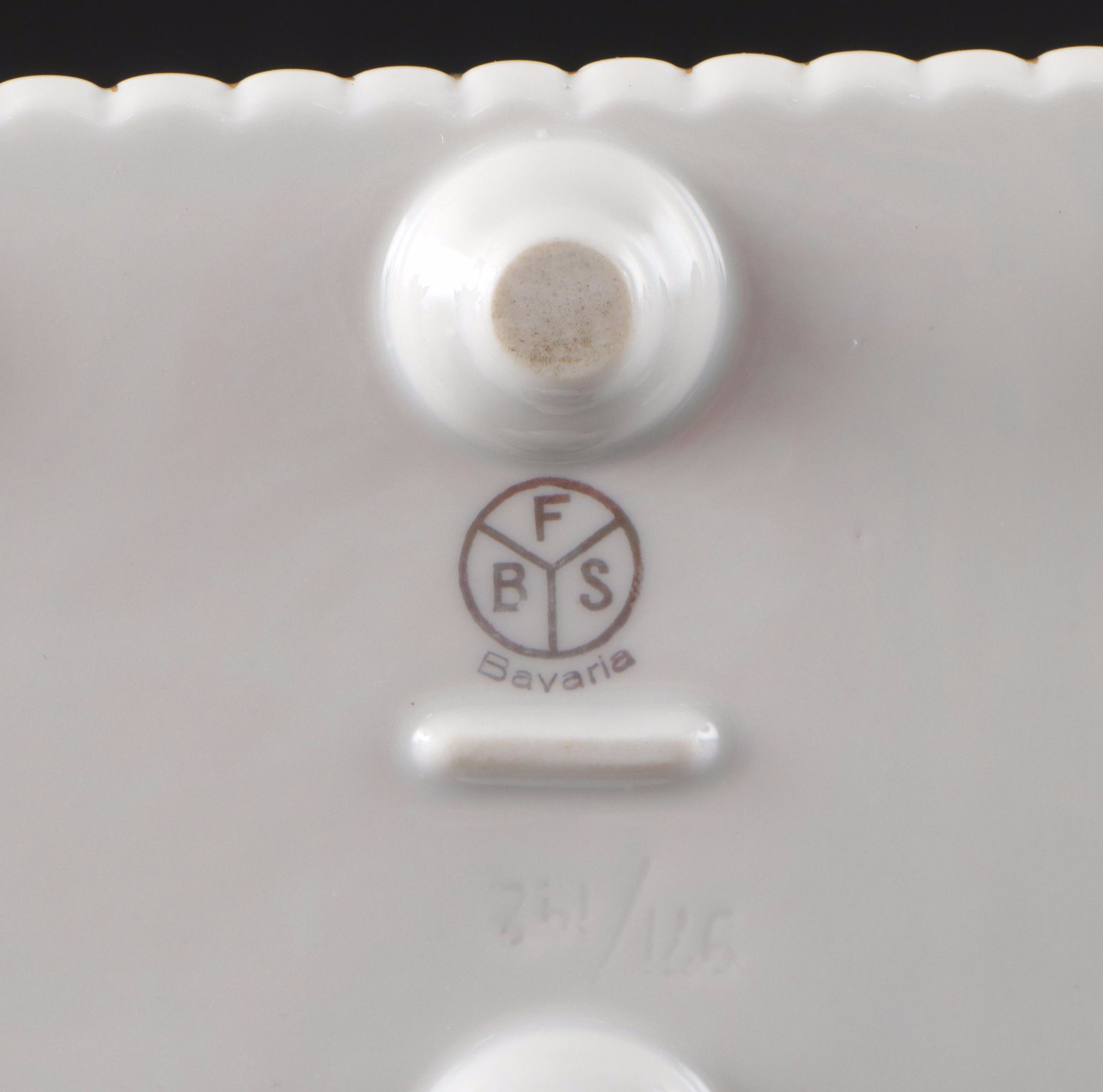 German Zeh Scherzer Porcelain Bird Figurine Pair with Other Porcelain Décor