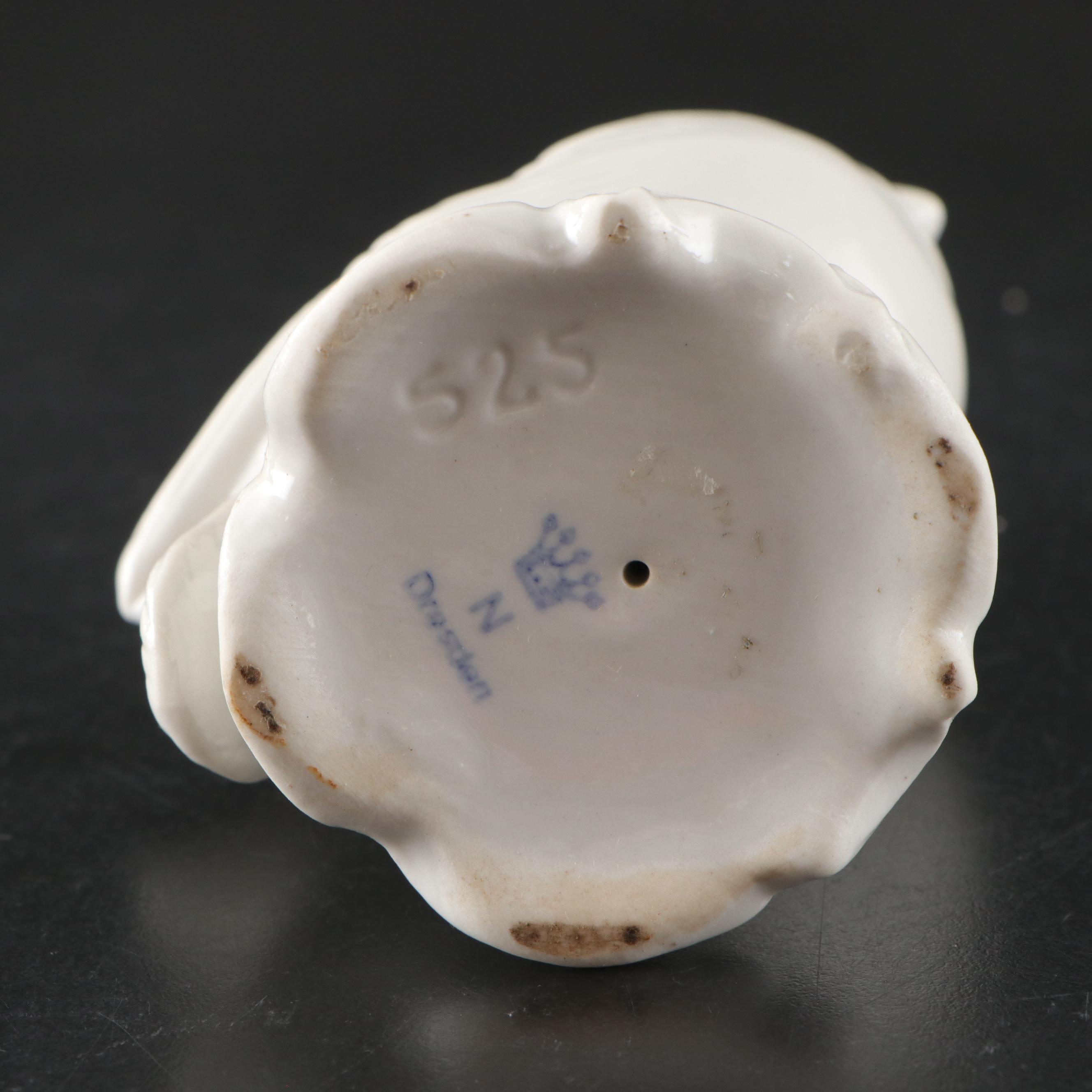 German Zeh Scherzer Porcelain Bird Figurine Pair with Other Porcelain Décor