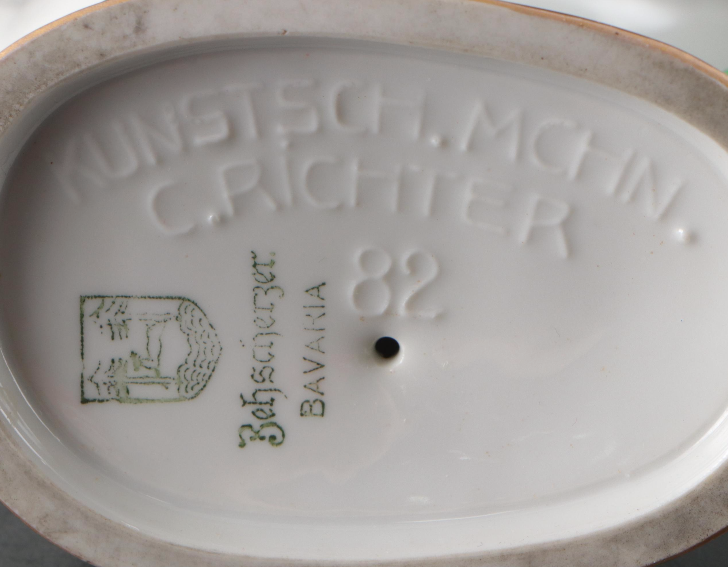 German Zeh Scherzer Porcelain Bird Figurine Pair with Other Porcelain Décor