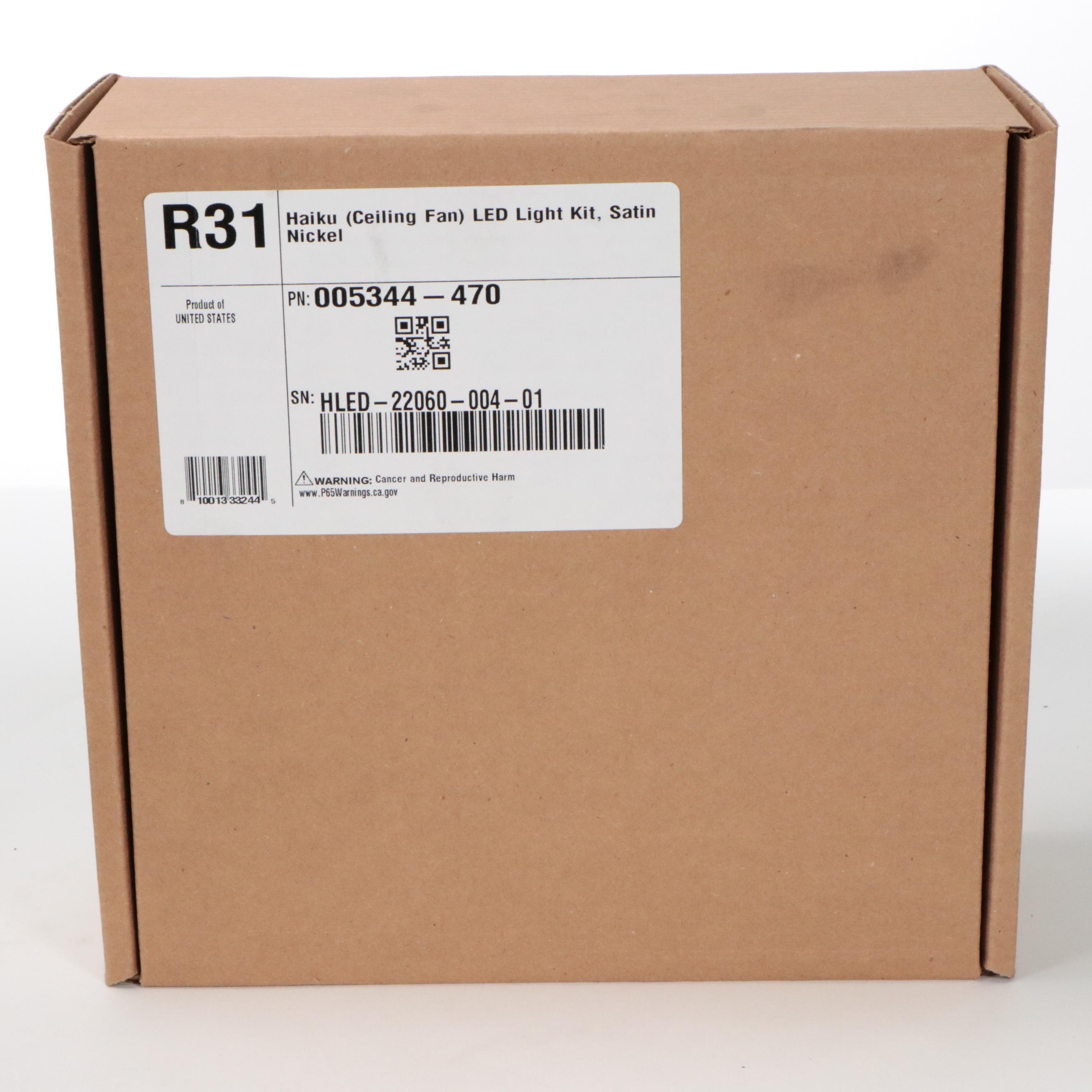 Big Ass Fans "Haiku" Satin Finish Metal Ceiling Fan, New in Box