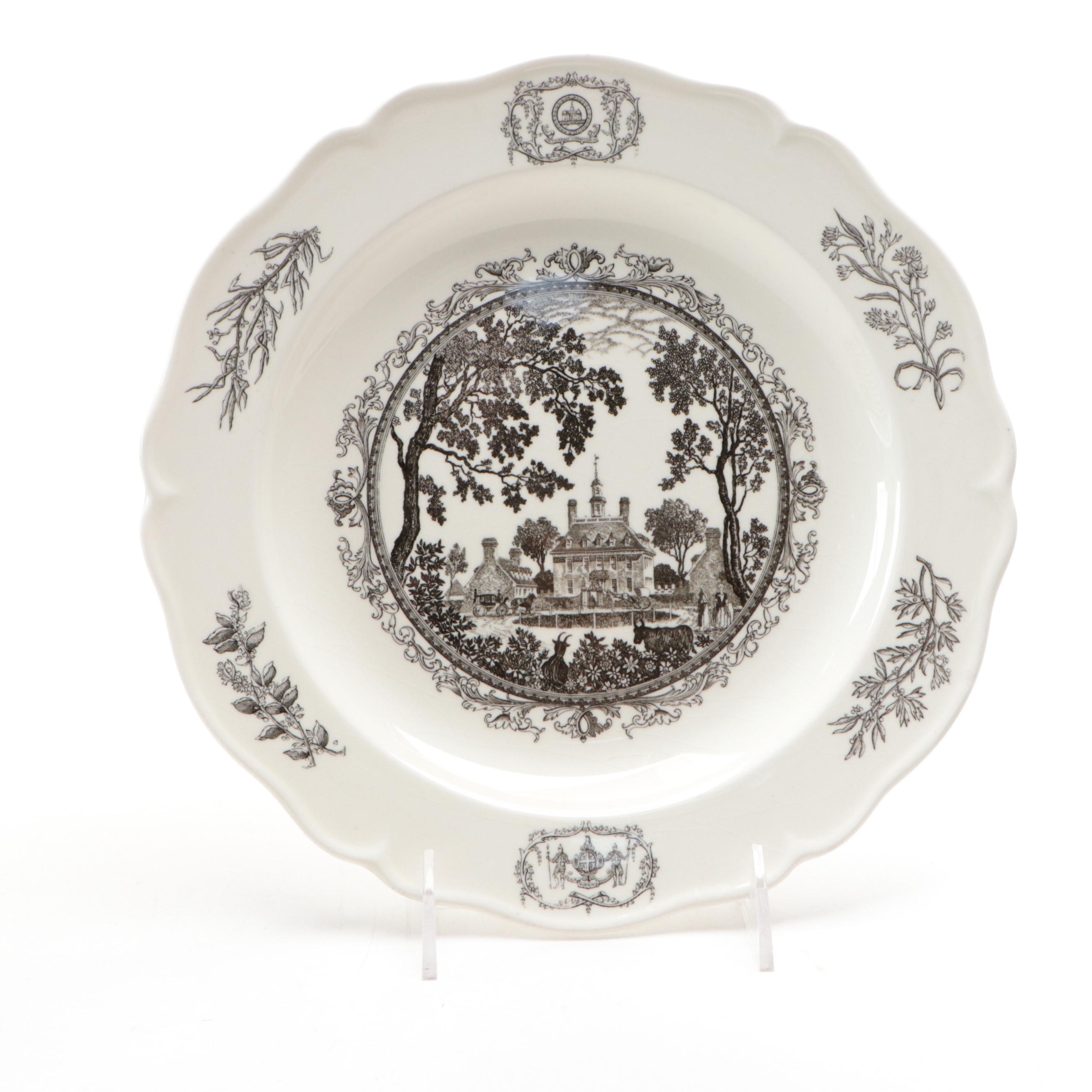 Wedgwood for Williamsburg Restoration  First Edition Collector Plates, 1950