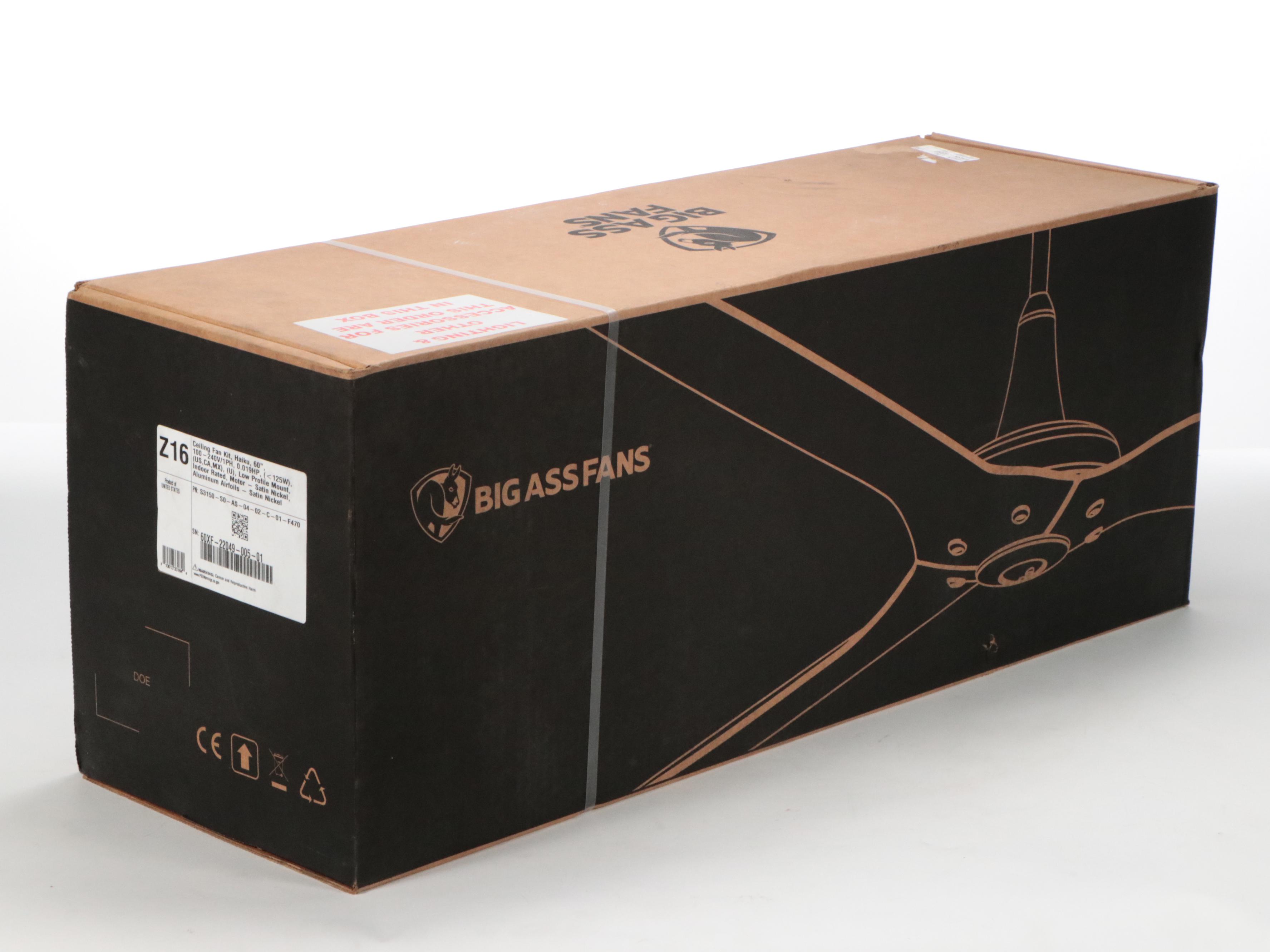 Big Ass Fans "Haiku" Satin Finish Metal Ceiling Fan, Contemporary