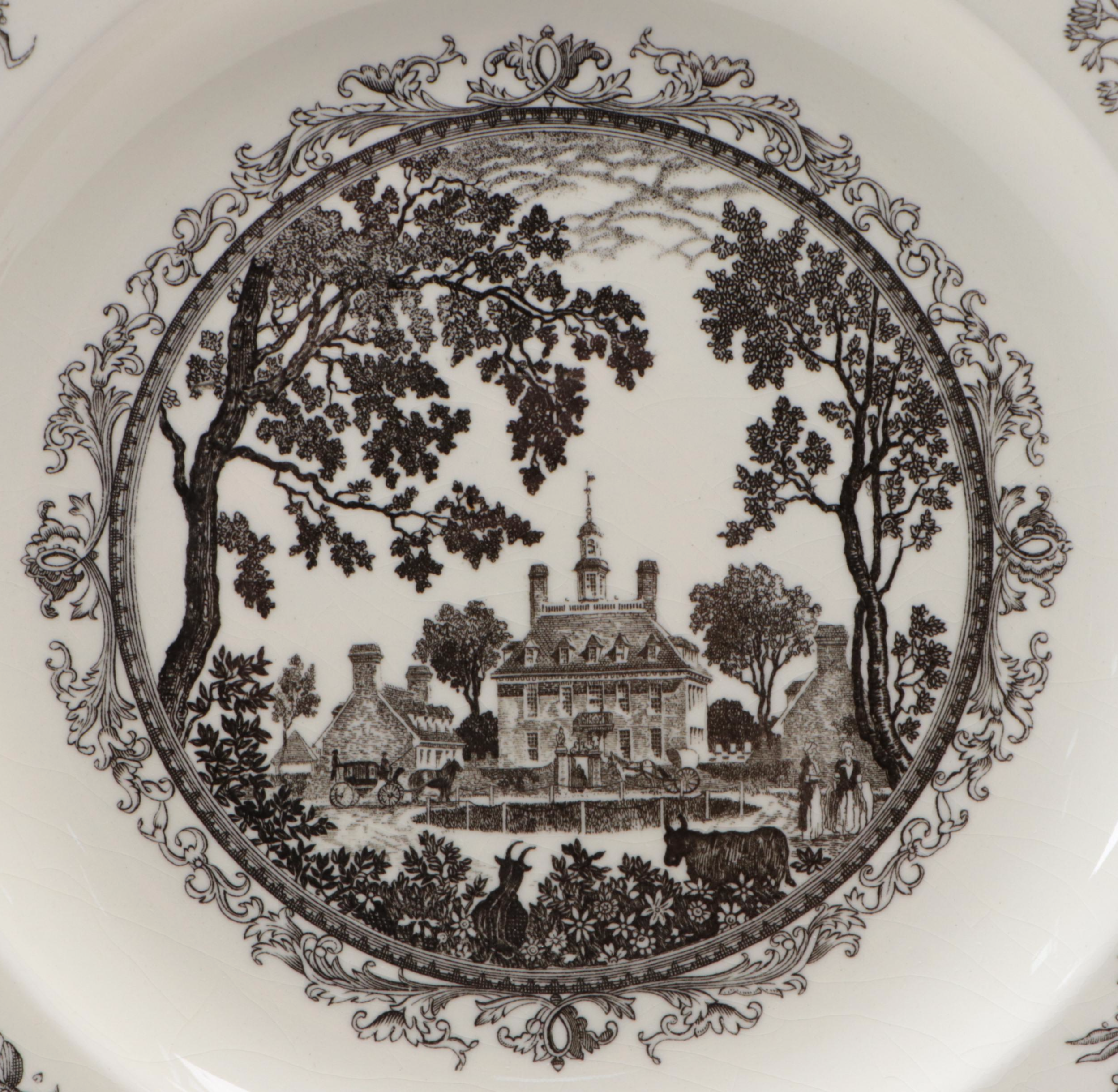 Wedgwood for Williamsburg Restoration  First Edition Collector Plates, 1950