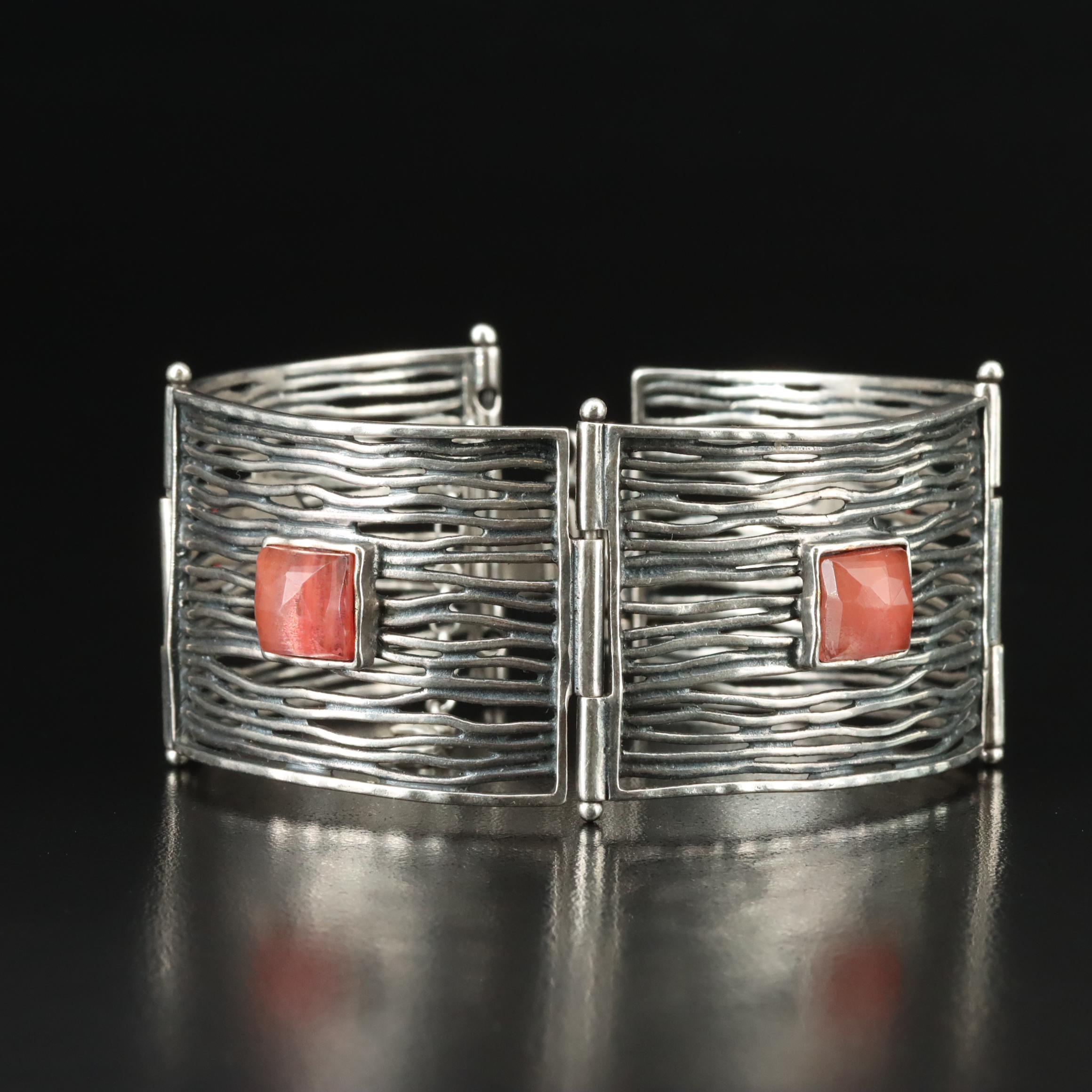 Silpada Sterling Glass Panel Bracelet