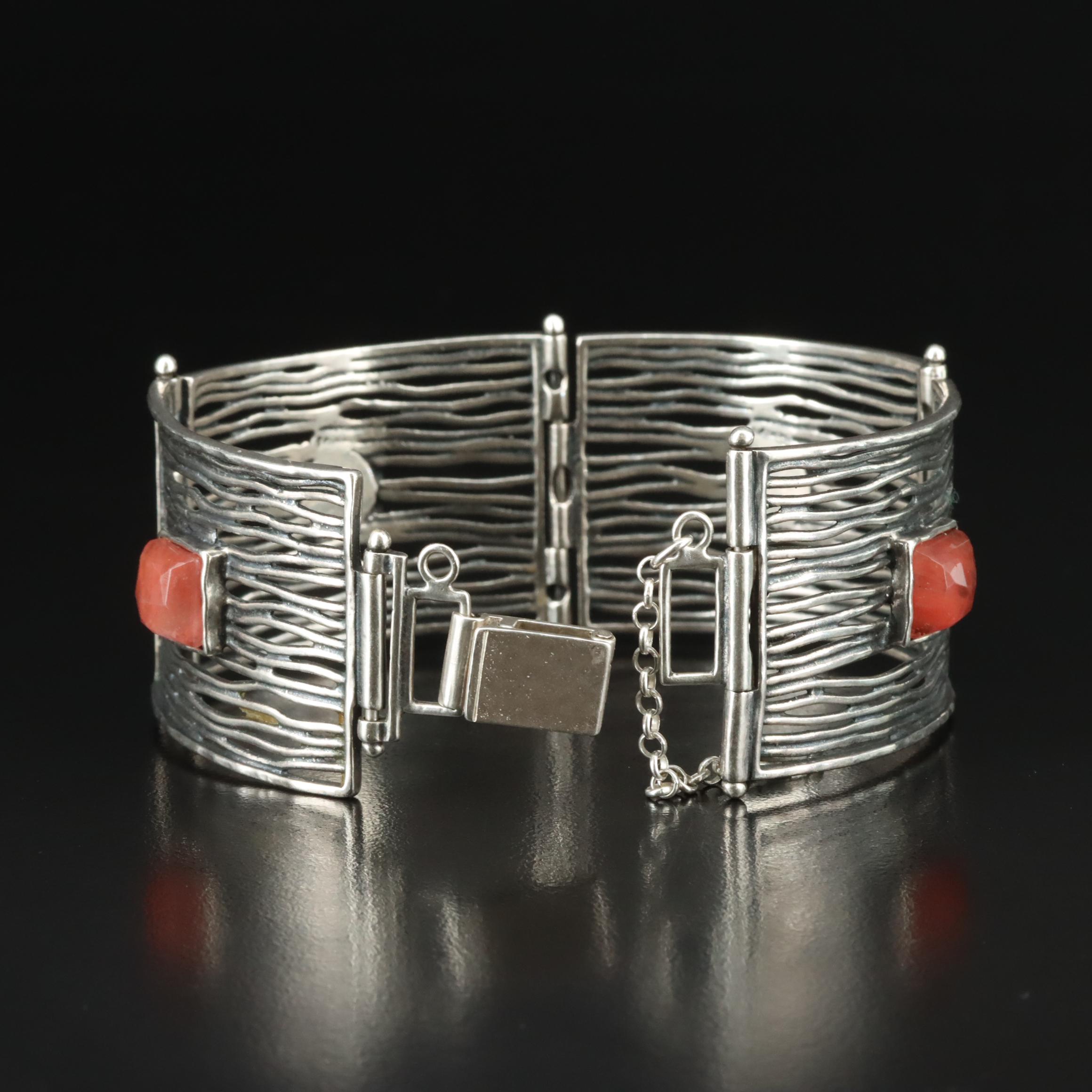 Silpada Sterling Glass Panel Bracelet