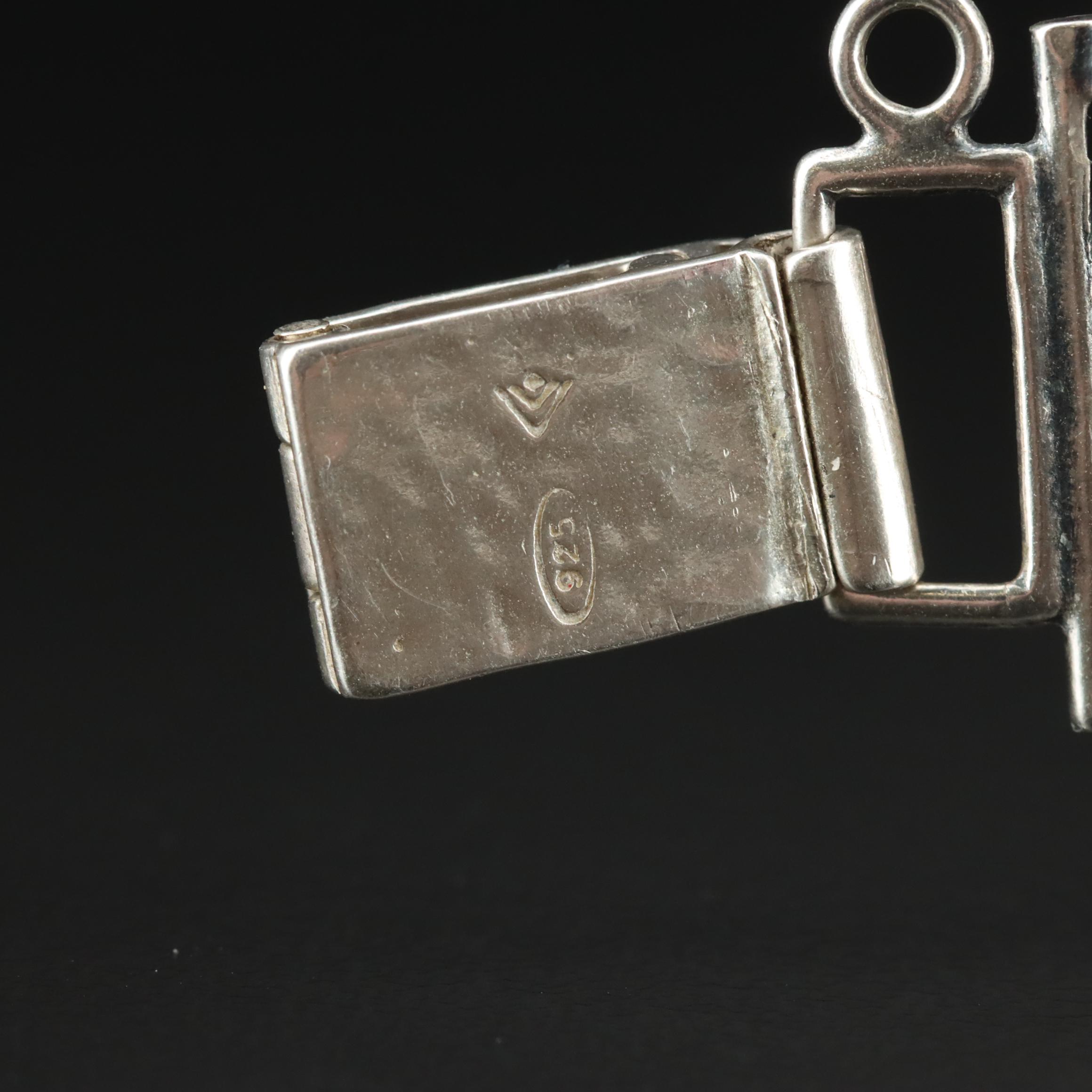 Silpada Sterling Glass Panel Bracelet