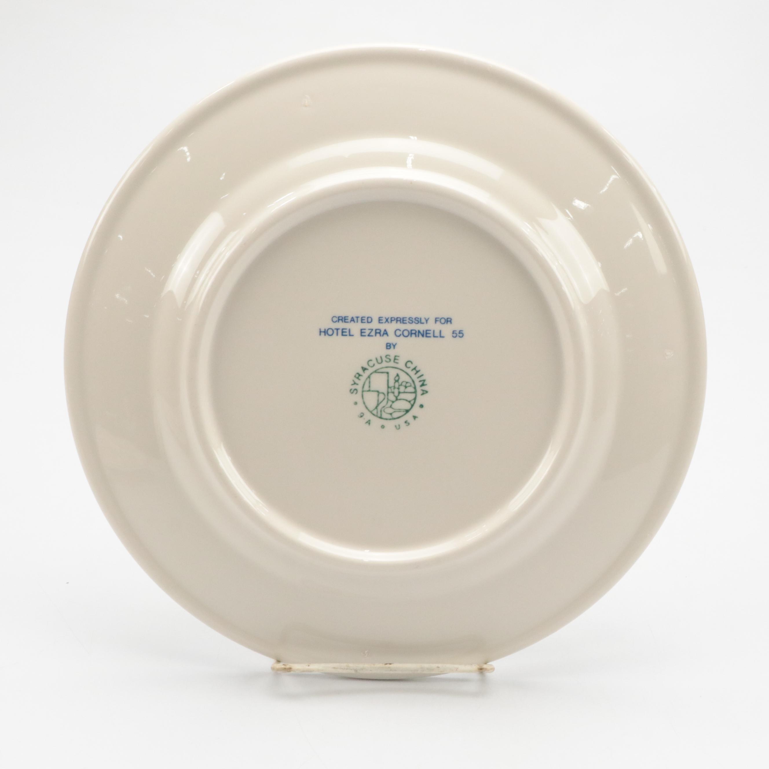 Syracuse China "Hotel Ezra Cornell 55", "HEC Banquet" and More Collector Plates