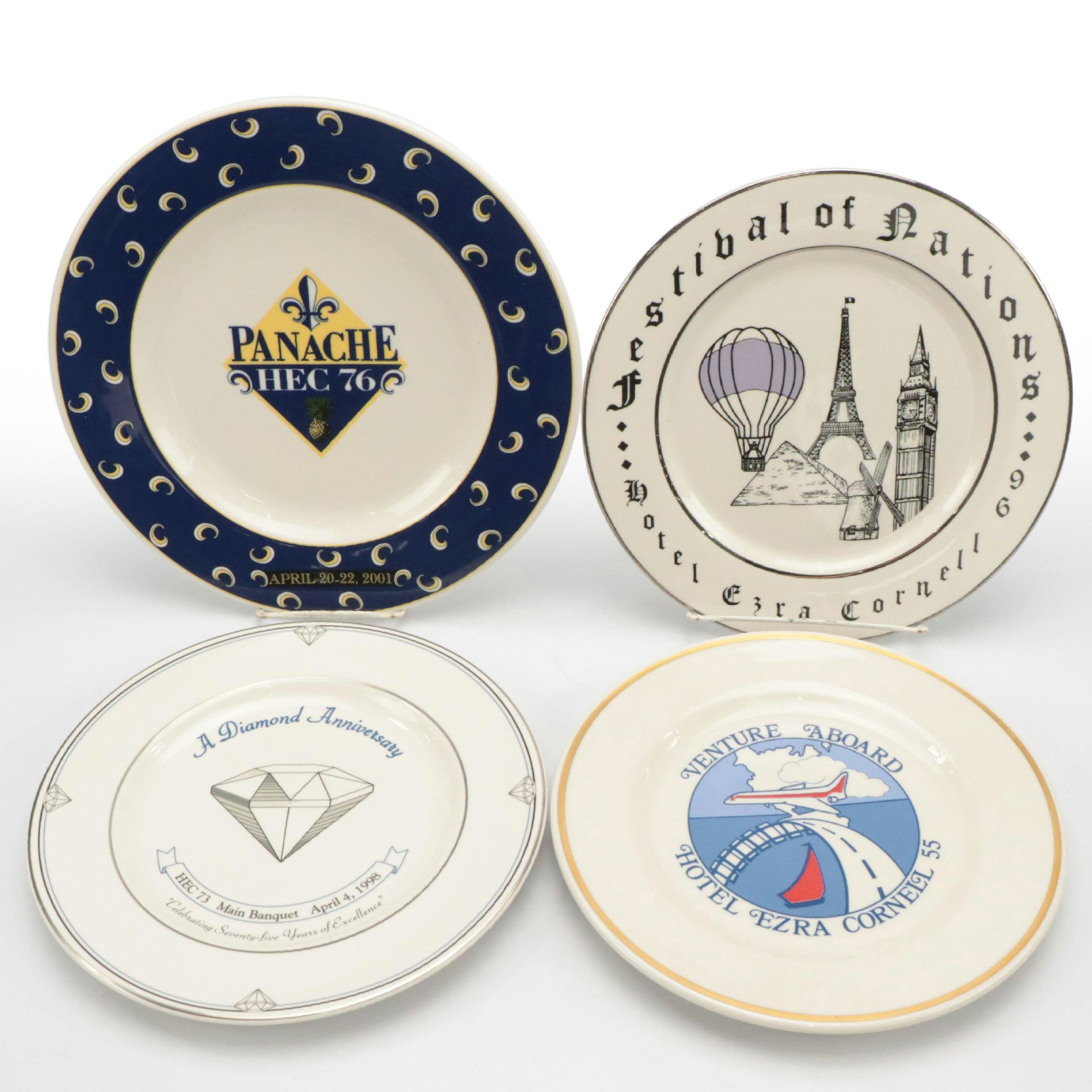 Syracuse China "Hotel Ezra Cornell 55", "HEC Banquet" and More Collector Plates