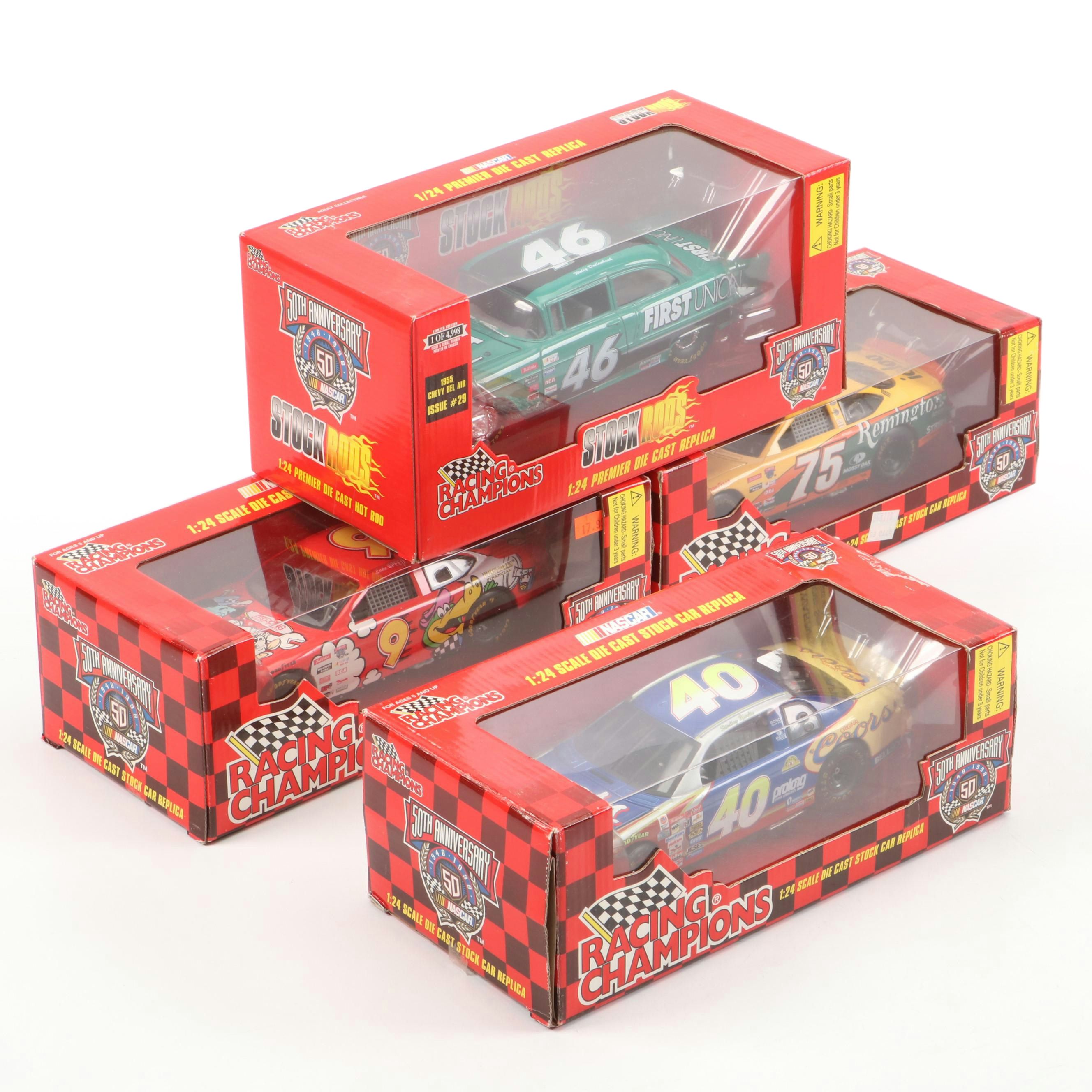 Racing Champions 50th Anniversary NASCAR 1:24 Scale Diecast Cars, 1990s