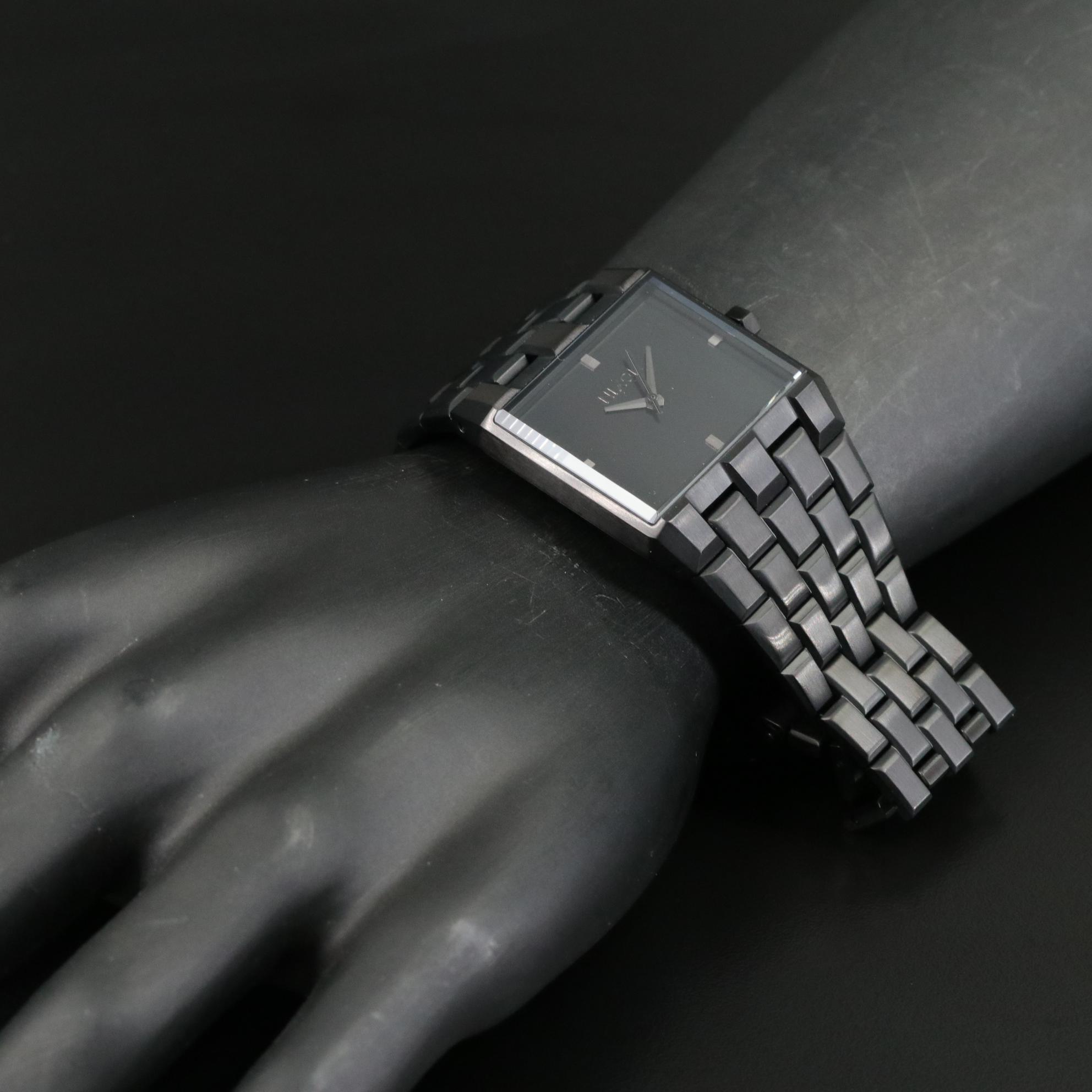 Nixon Ticket II All Black Stainless Steel Watch with Box