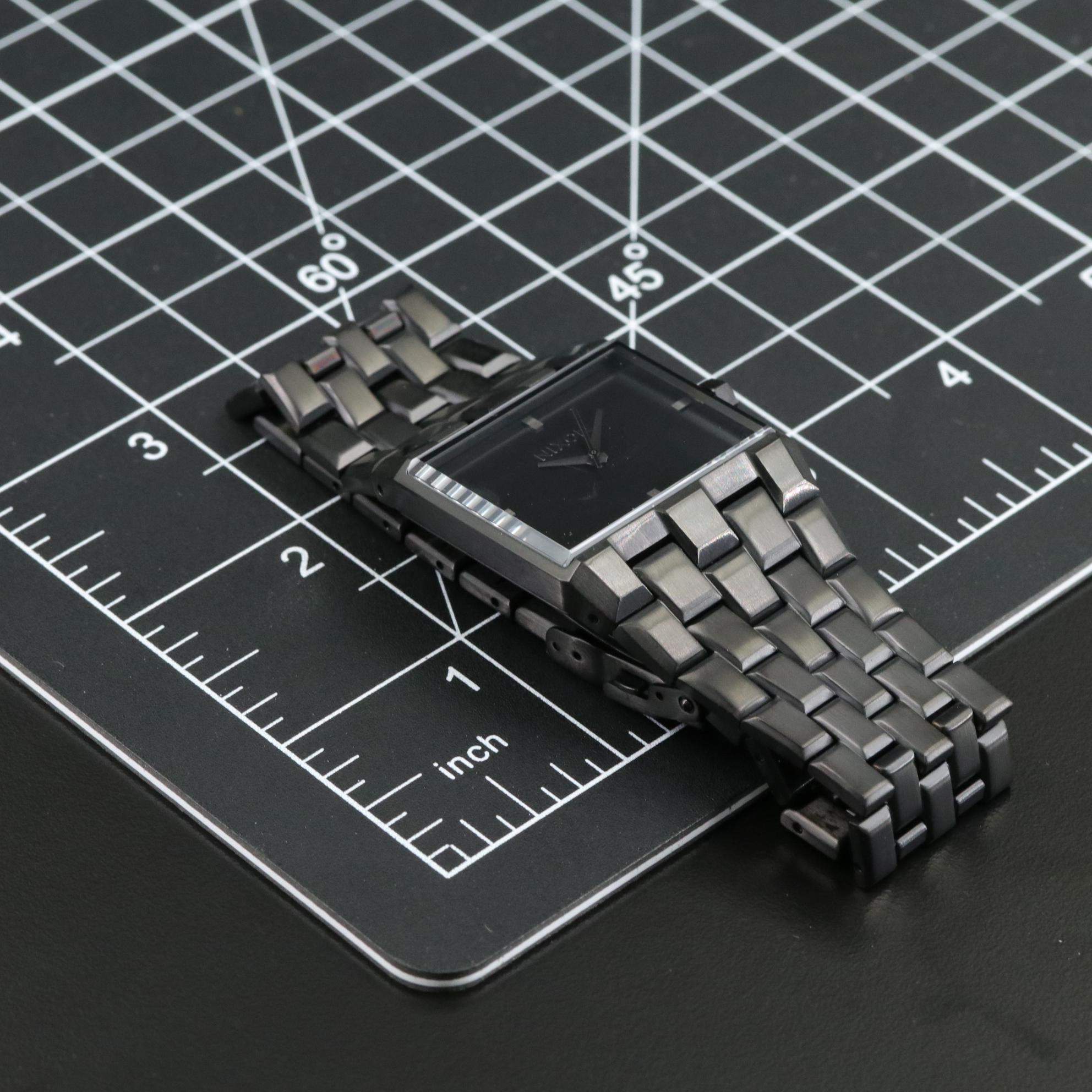 Nixon Ticket II All Black Stainless Steel Watch with Box