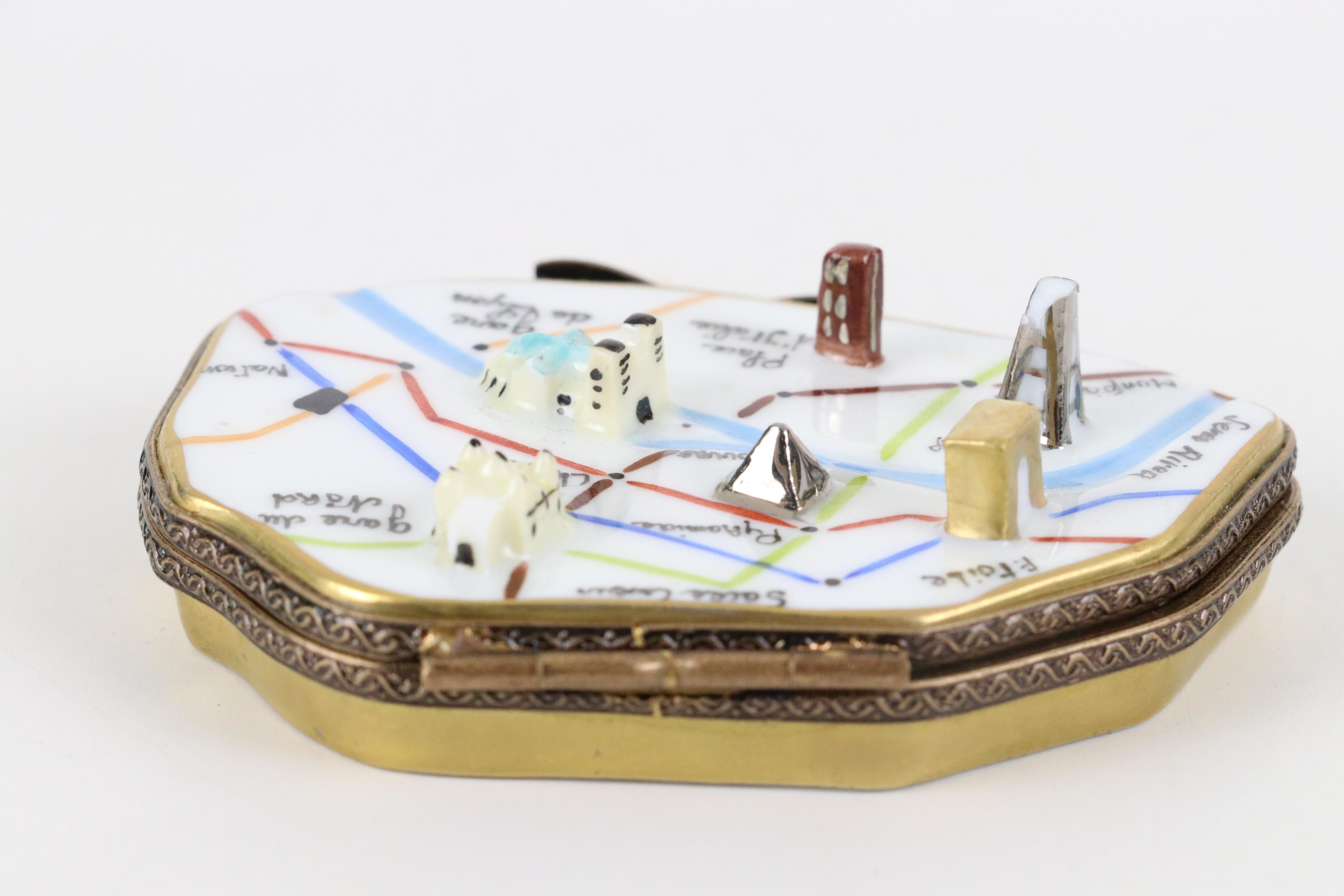 Porcelain Two-Tiered Hinged Box with Other Porcelain Hinged Box and Vase