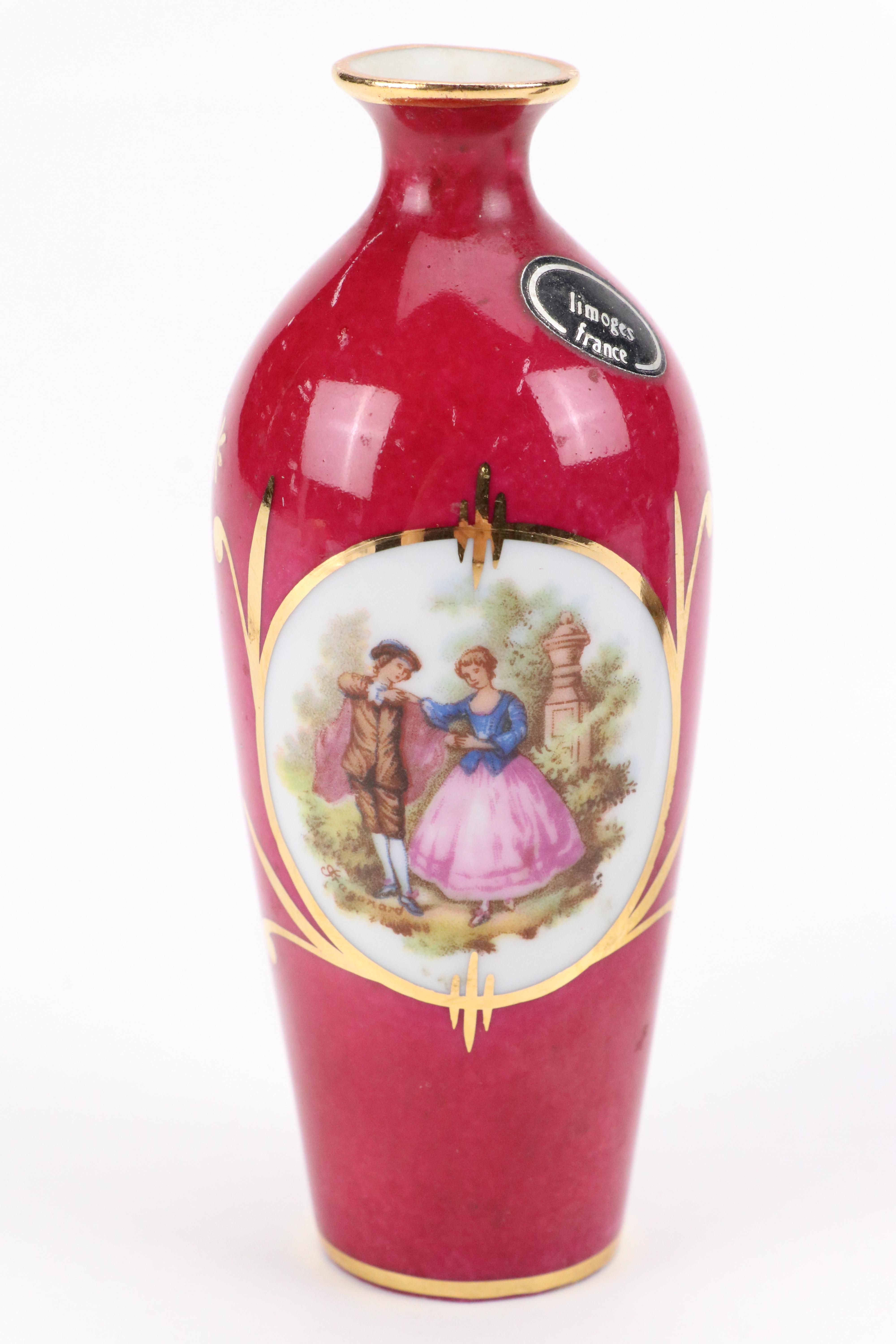 Porcelain Two-Tiered Hinged Box with Other Porcelain Hinged Box and Vase