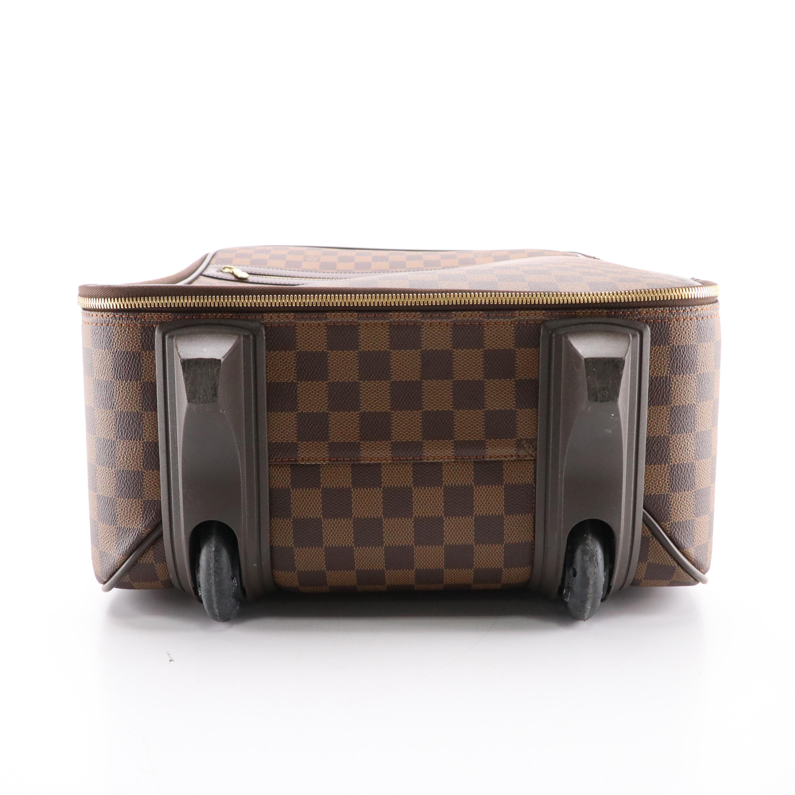 Louis Vuitton Pégase 55 Wheeled Suitcase in Damier Ébène Canvas