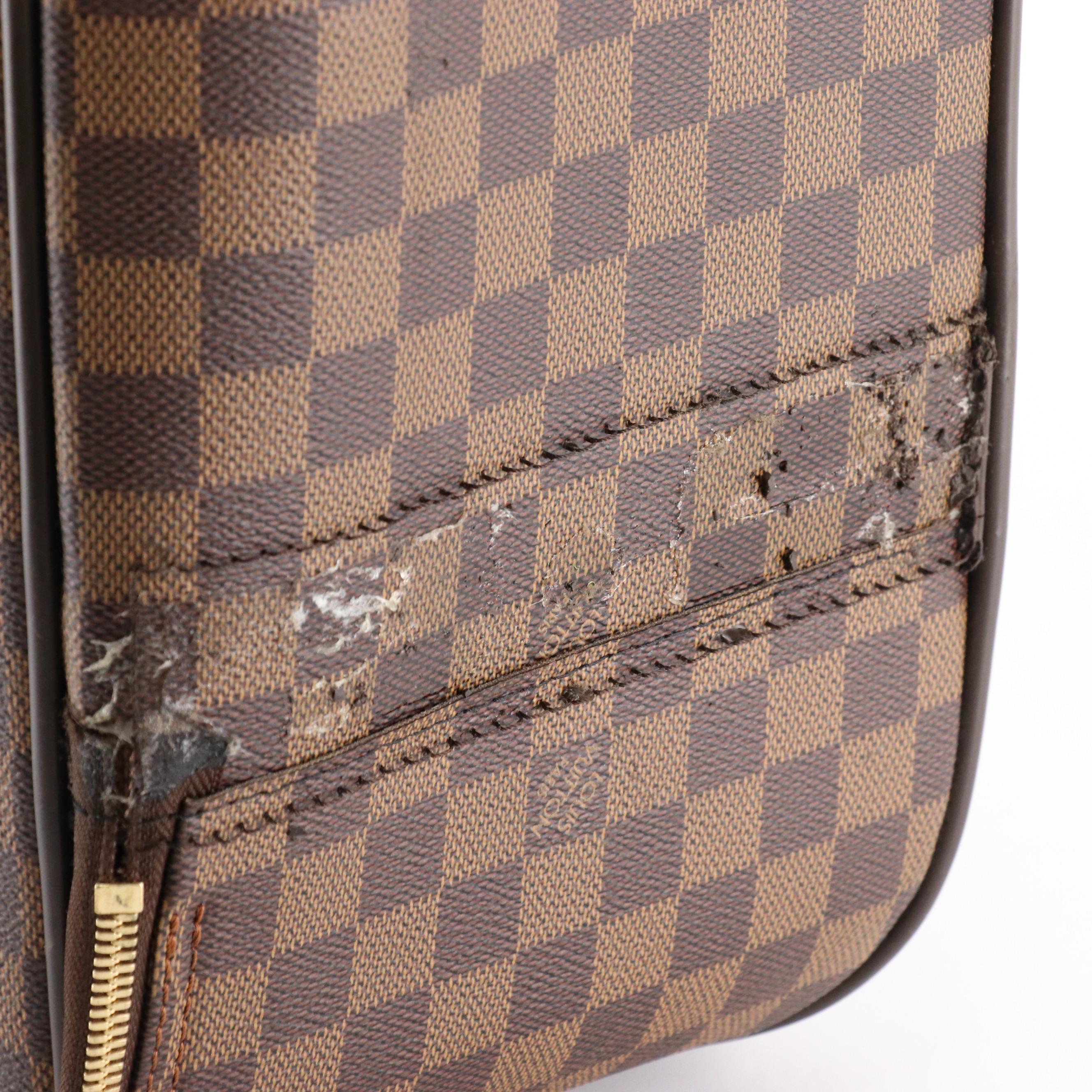 Louis Vuitton Pégase 55 Wheeled Suitcase in Damier Ébène Canvas