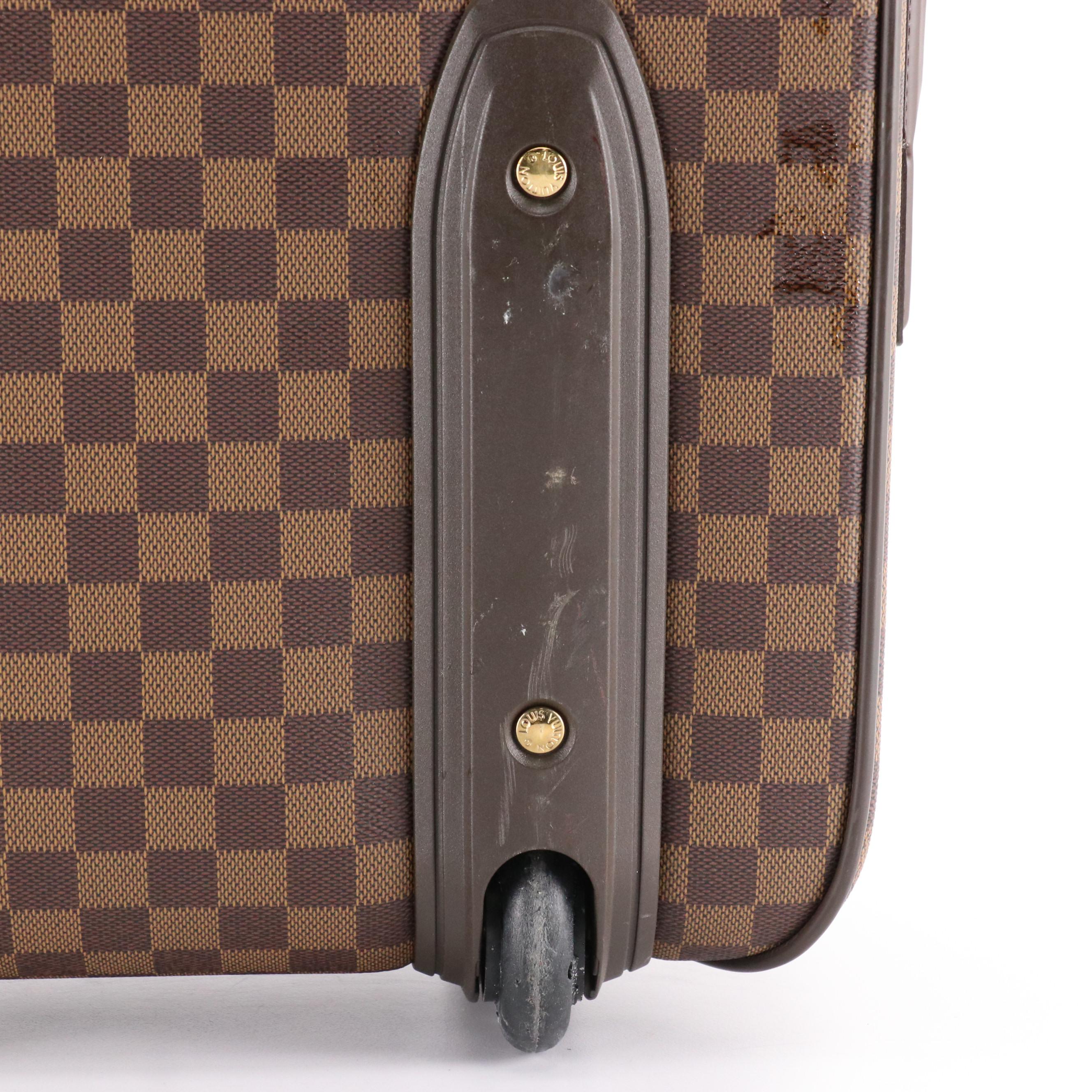Louis Vuitton Pégase 55 Wheeled Suitcase in Damier Ébène Canvas