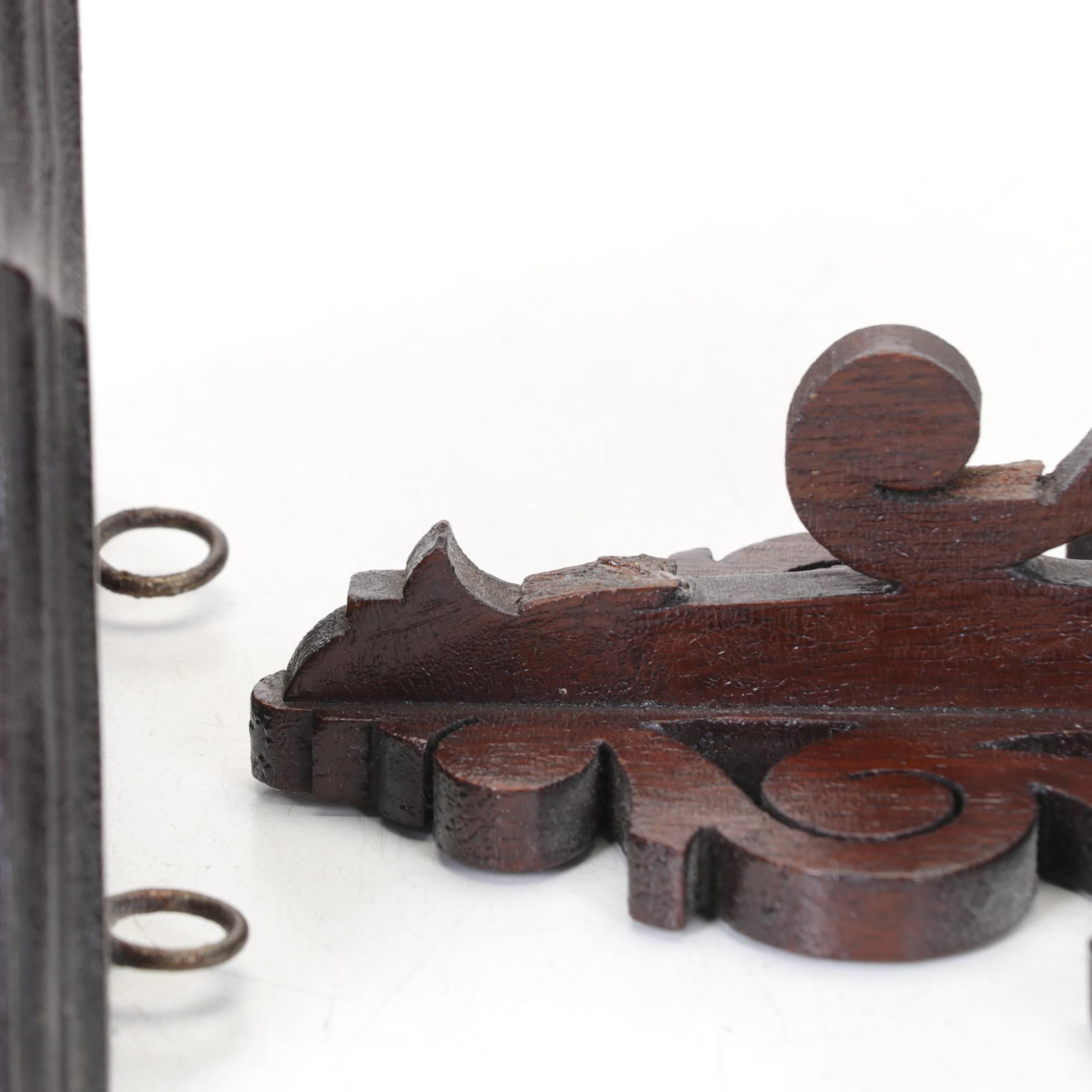 Victorian Style Scroll-Cut Wall Shelves