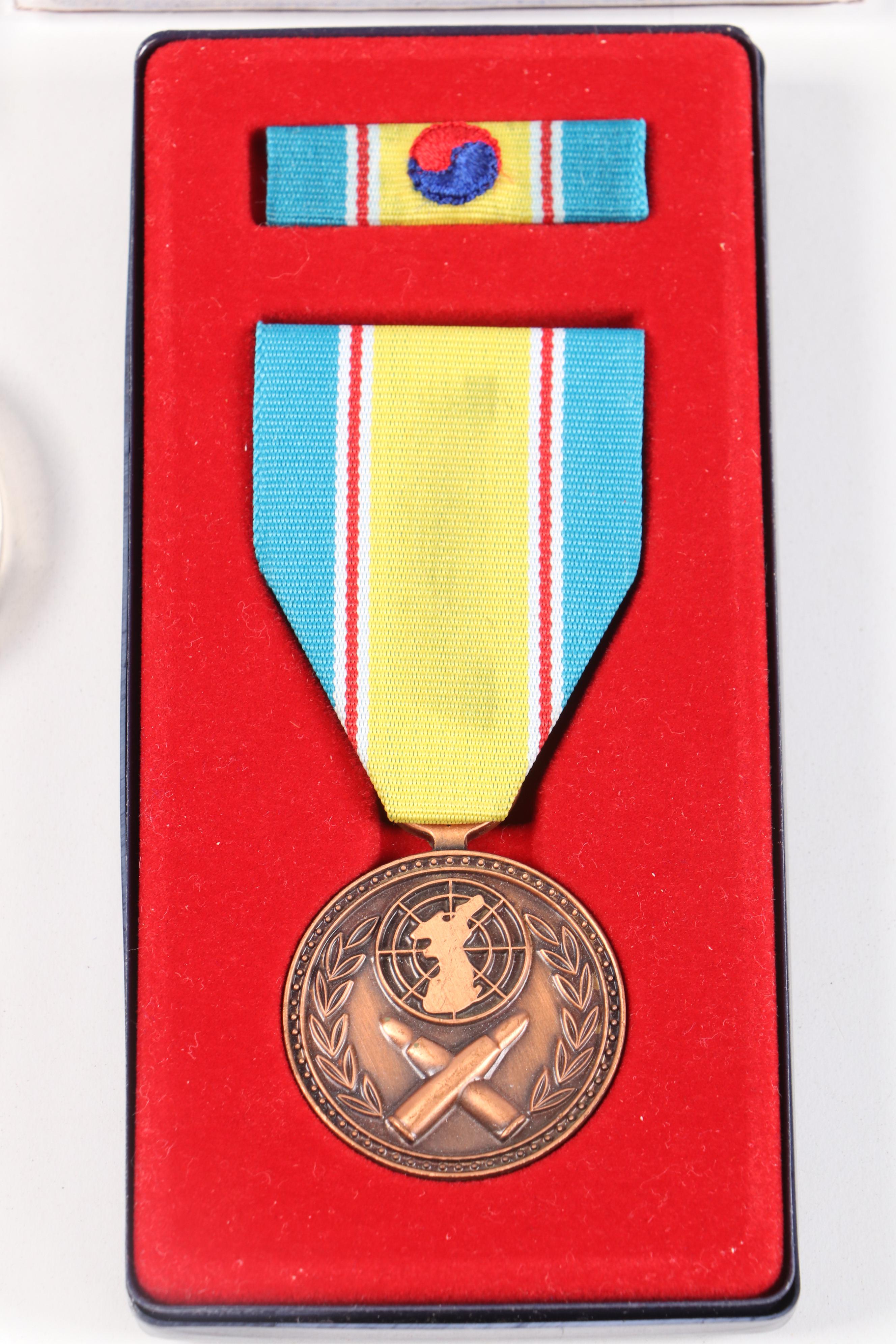 Korean War 50th Anniversary Service Medal with 9/11 and Other Tokens