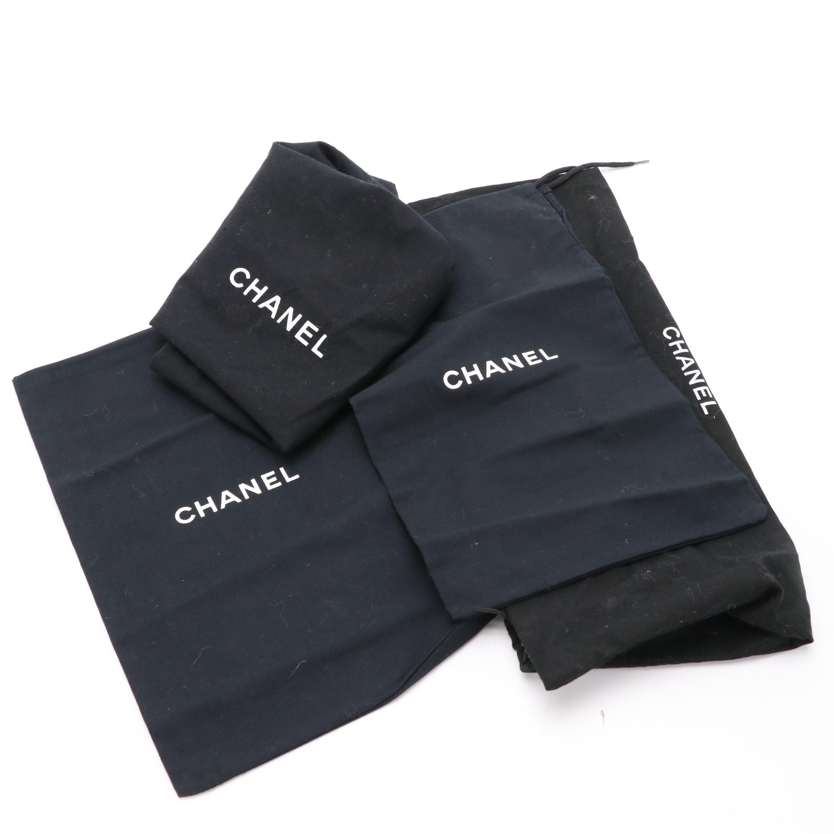 Chanel Retail Boxes & More Designer Dust Bags Featuring Gucci, Dior, Prada, More