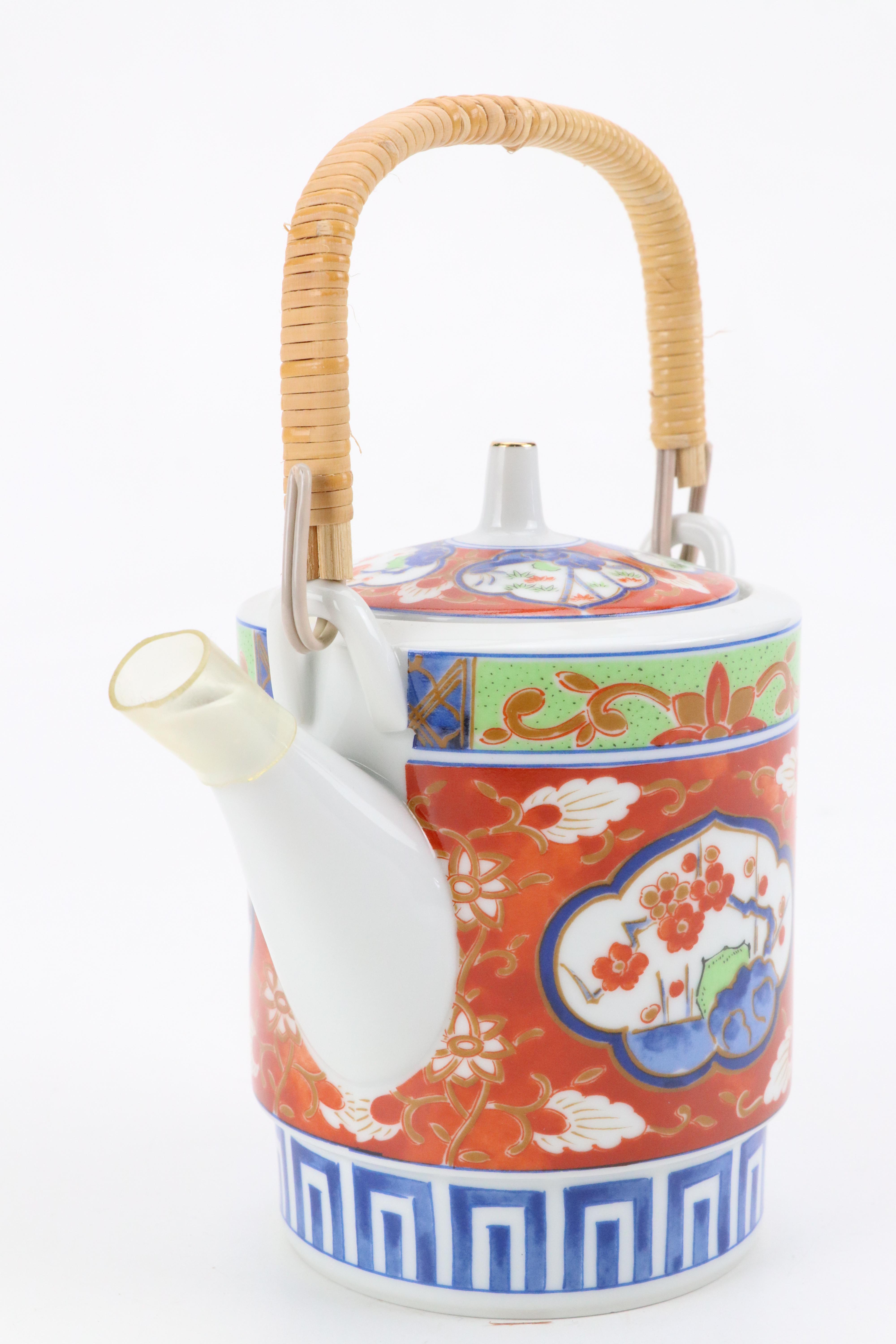 Japanese Takahashi "Imari" Porcelain Tea Service, Late 20th to Early 21st C.