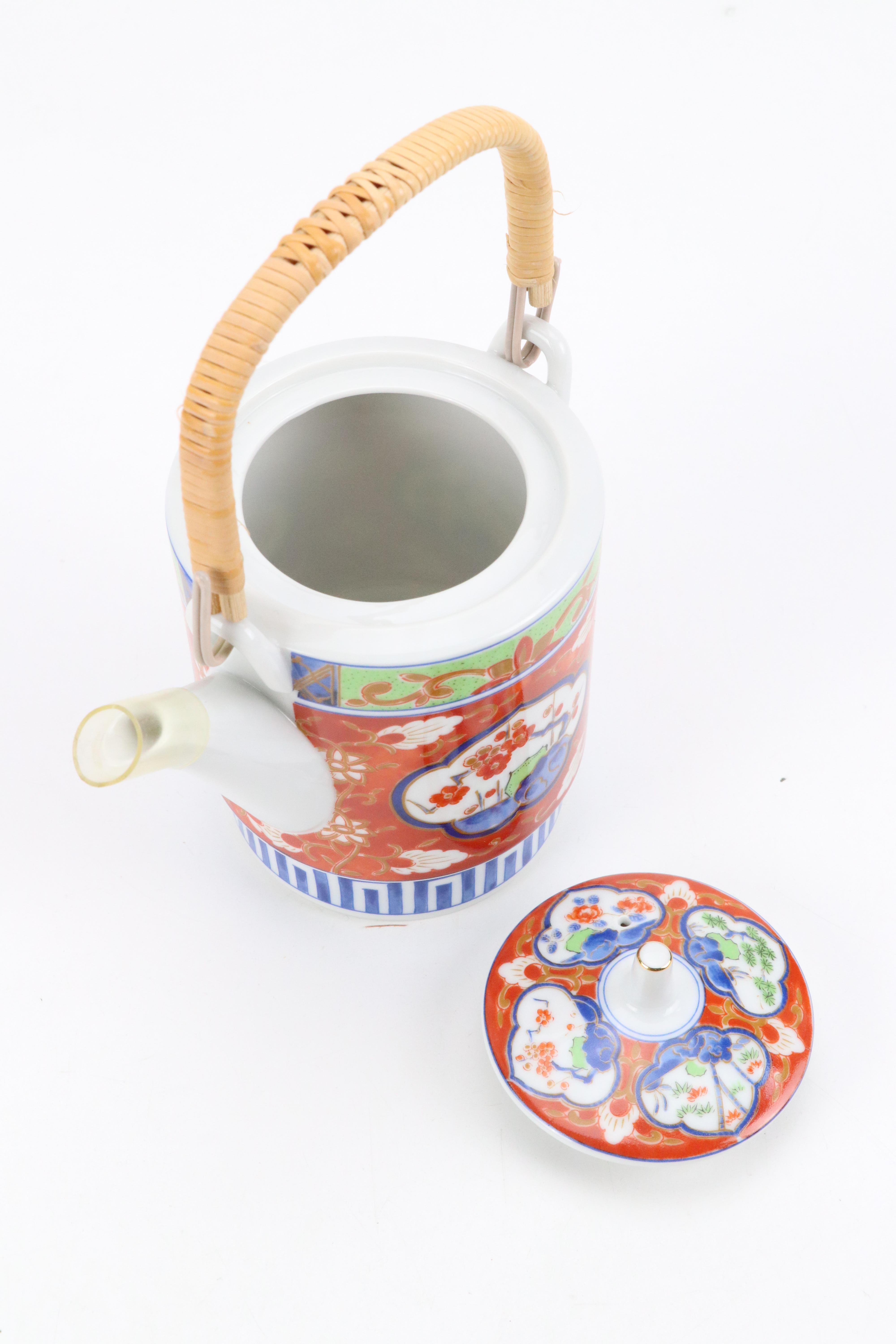 Japanese Takahashi "Imari" Porcelain Tea Service, Late 20th to Early 21st C.