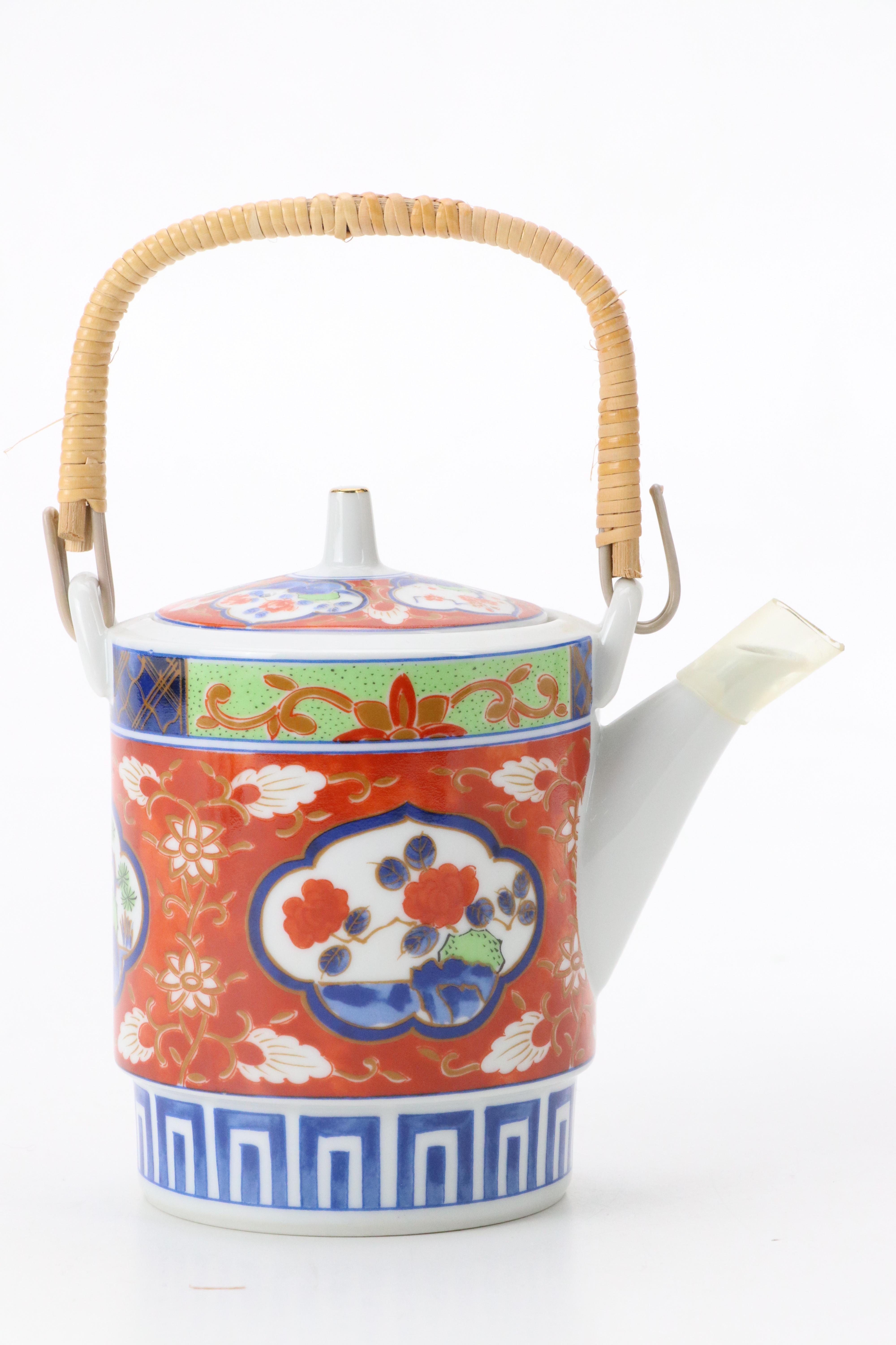 Japanese Takahashi "Imari" Porcelain Tea Service, Late 20th to Early 21st C.